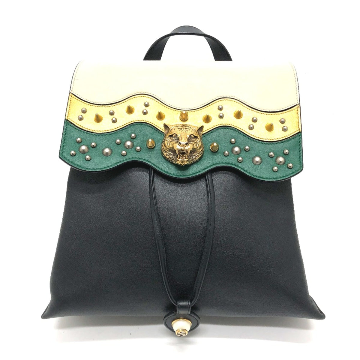 Gucci Black Leather Backpack (Pre-Owned)