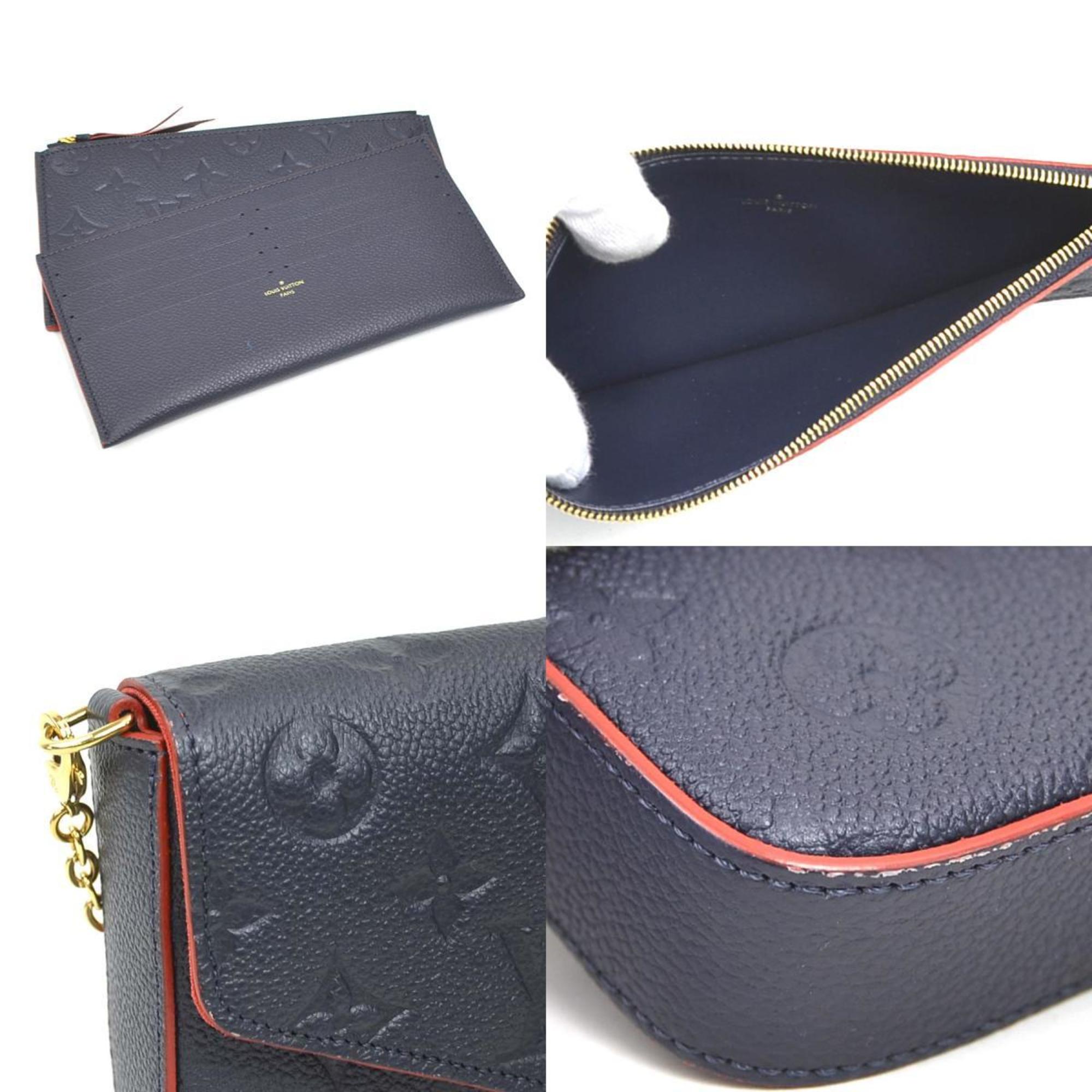 Louis Vuitton Navy Monogram Empreinte Pochette Shoulder Bag (Pre-Owned)