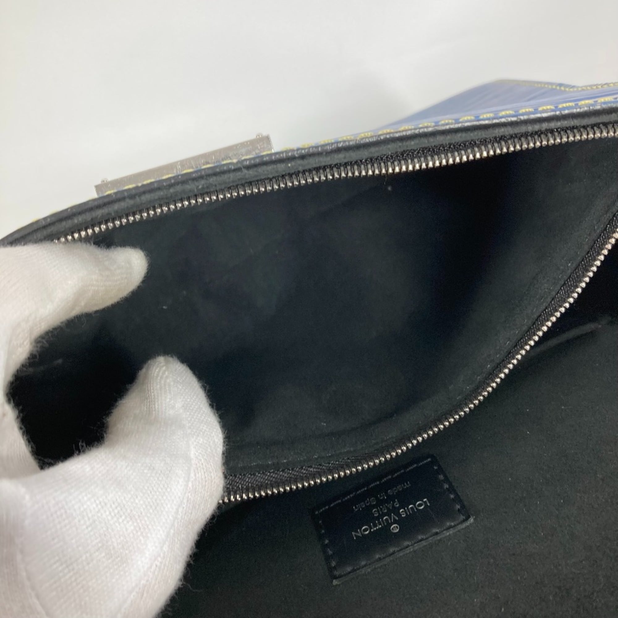 Louis Vuitton Blue Epi Leather Handbag Shoulder Bag (Pre-Owned)