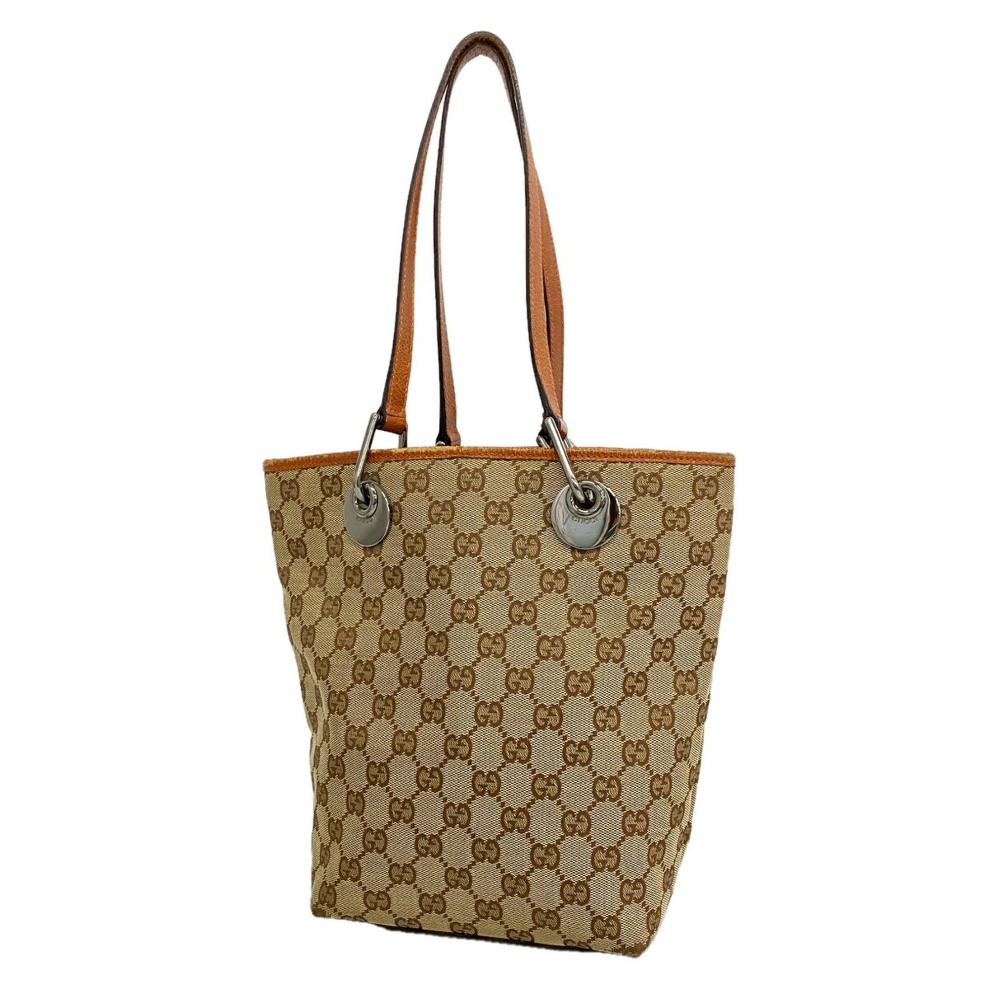 Gucci Beige Canvas Tote Bag (Pre-Owned)