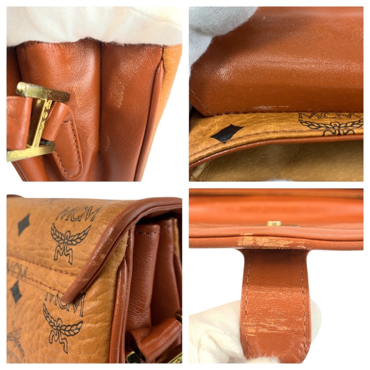 Mcm Brown Leather Pochette Shoulder Bag (Pre-Owned)