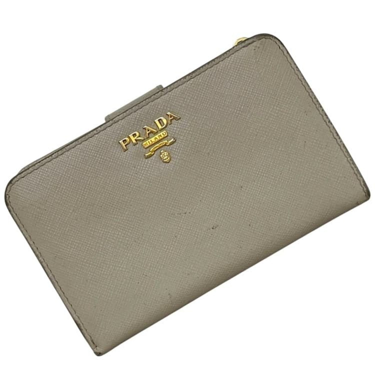 Prada Beige Saffiano Wallet (Bi-Fold) (Pre-Owned)