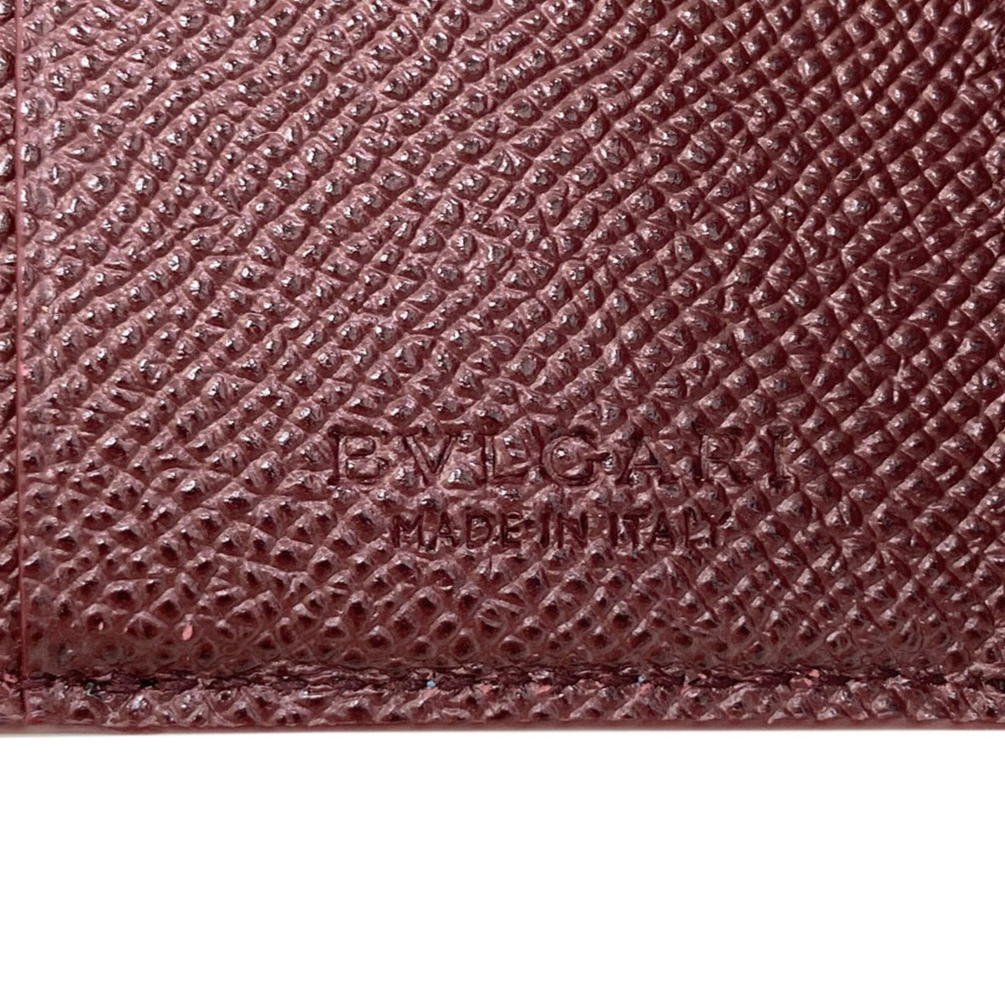 Bvlgari Blue Leather Wallet (Tri-Fold) (Pre-Owned)