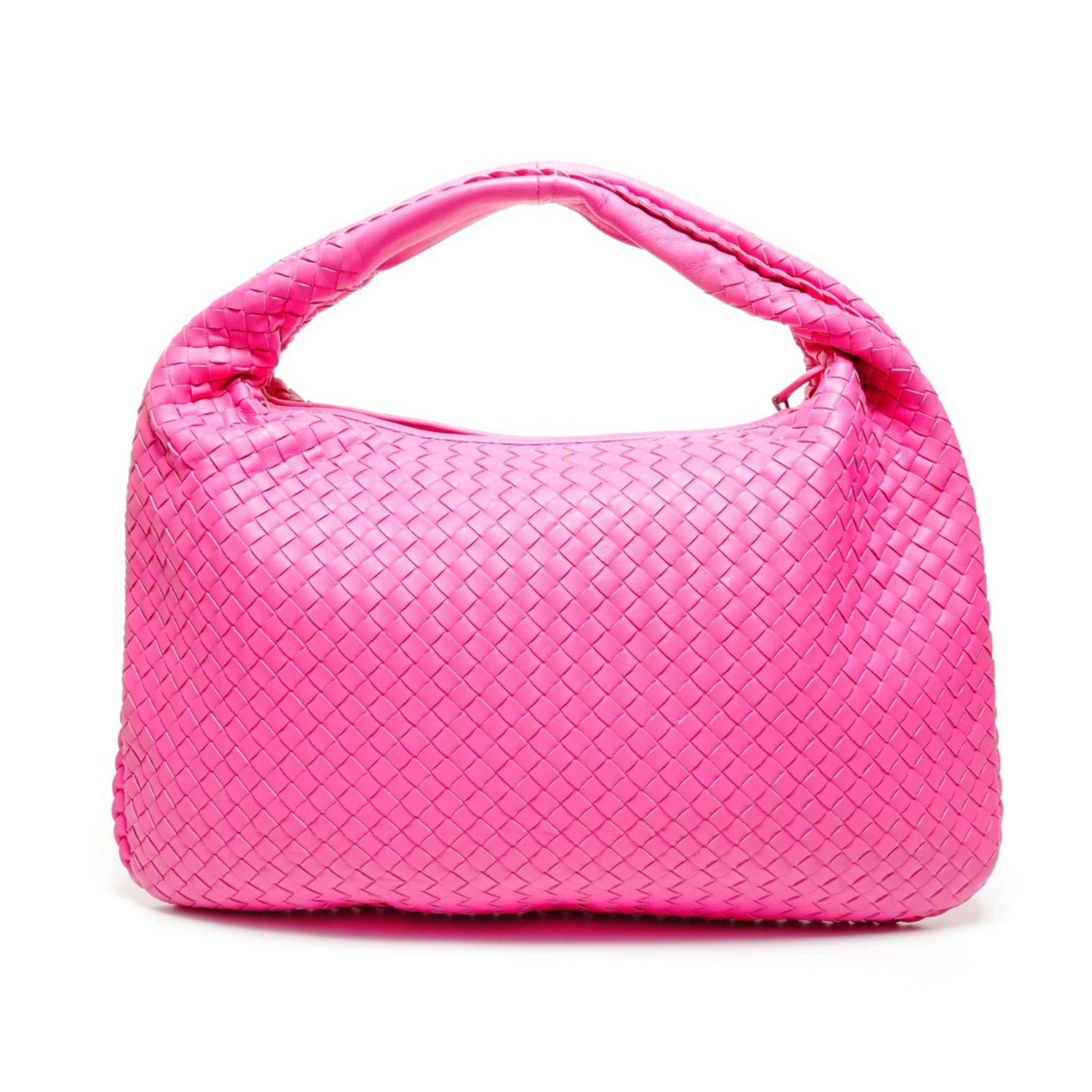 Bottega Veneta Intrecciato Pink Handbag (Pre-Owned)