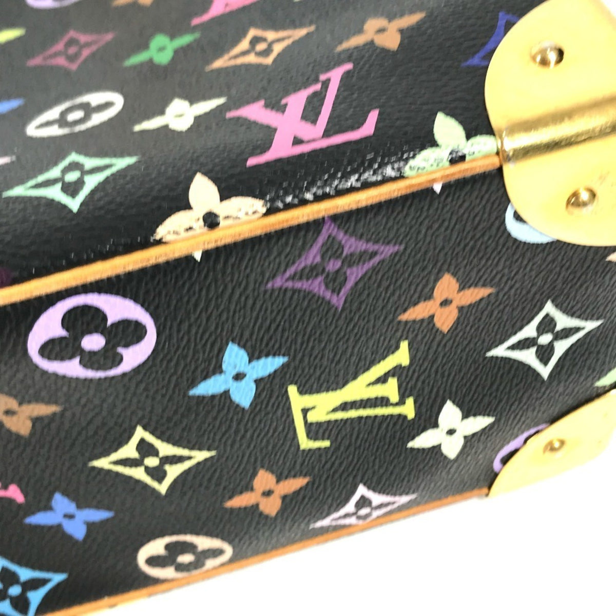 Louis Vuitton Black Multi-Color Noir Monogram Multicolore Handbag (Pre-Owned)