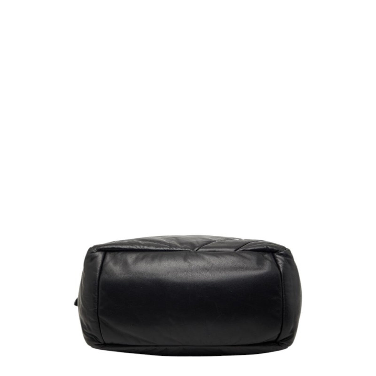 Prada Black Leather Shoulder Bag Tote Bag (Pre-Owned)
