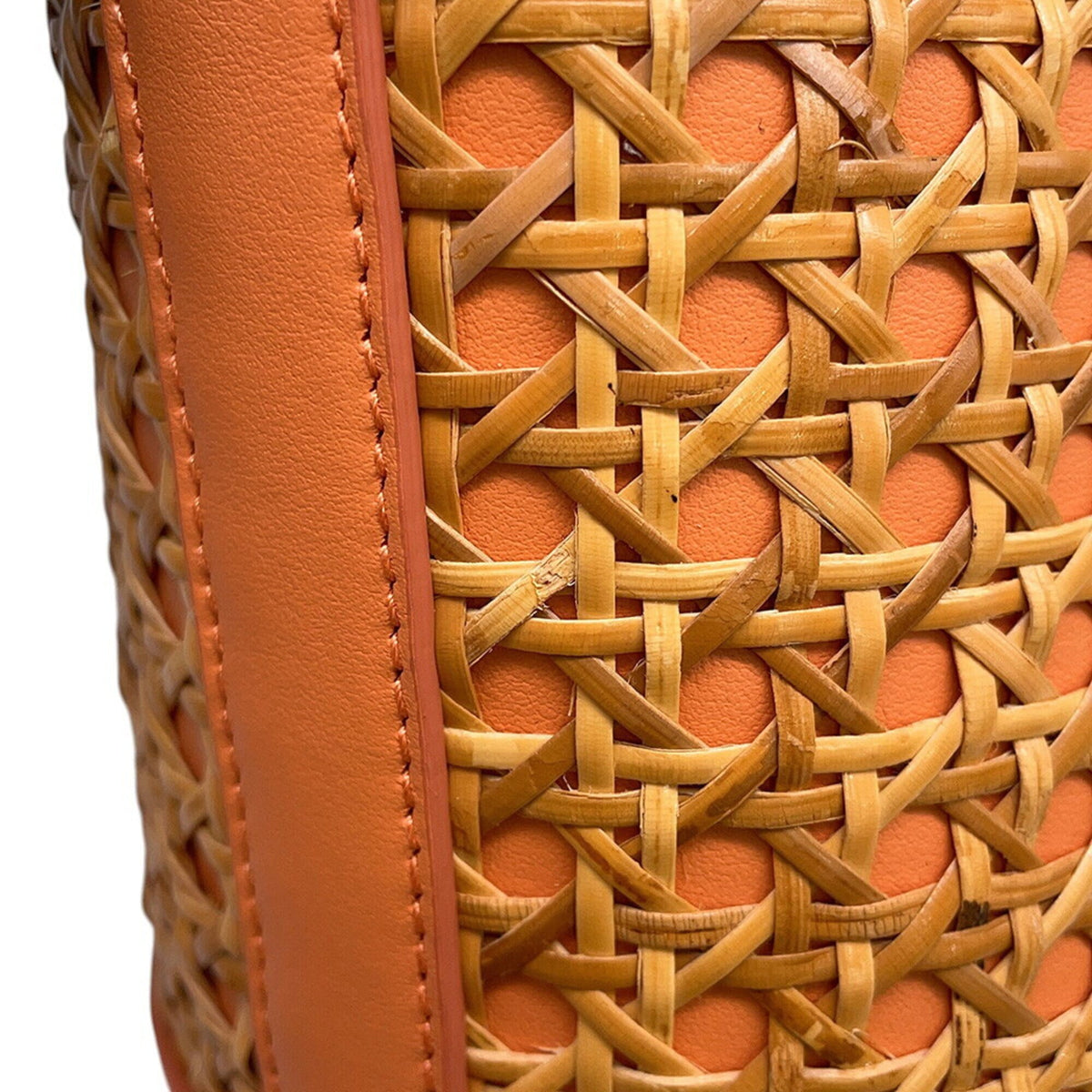 Bvlgari Orange Leather Wisteria Vine Shoulder Bag (Pre-Owned)