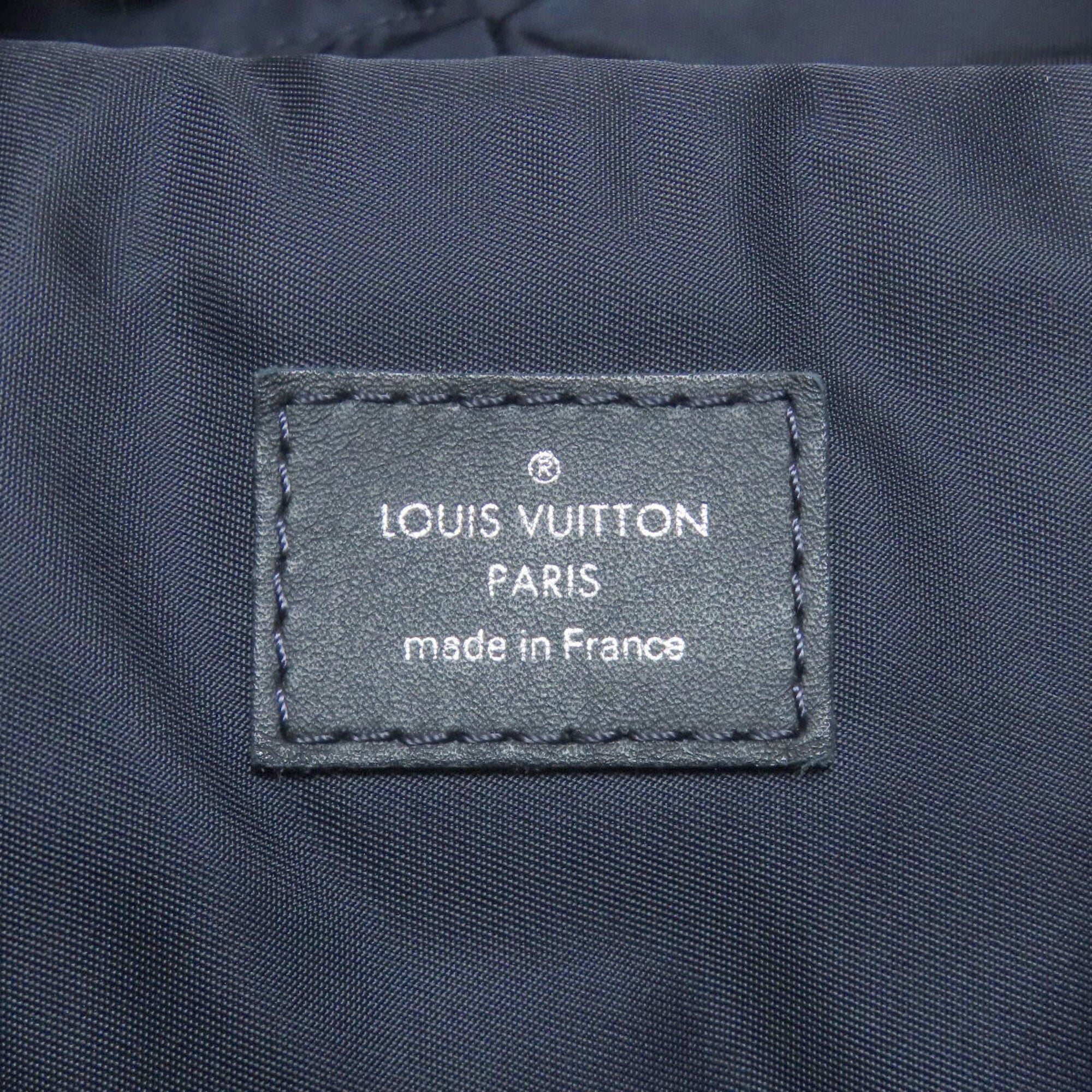Louis Vuitton Navy Leather Backpack (Pre-Owned)