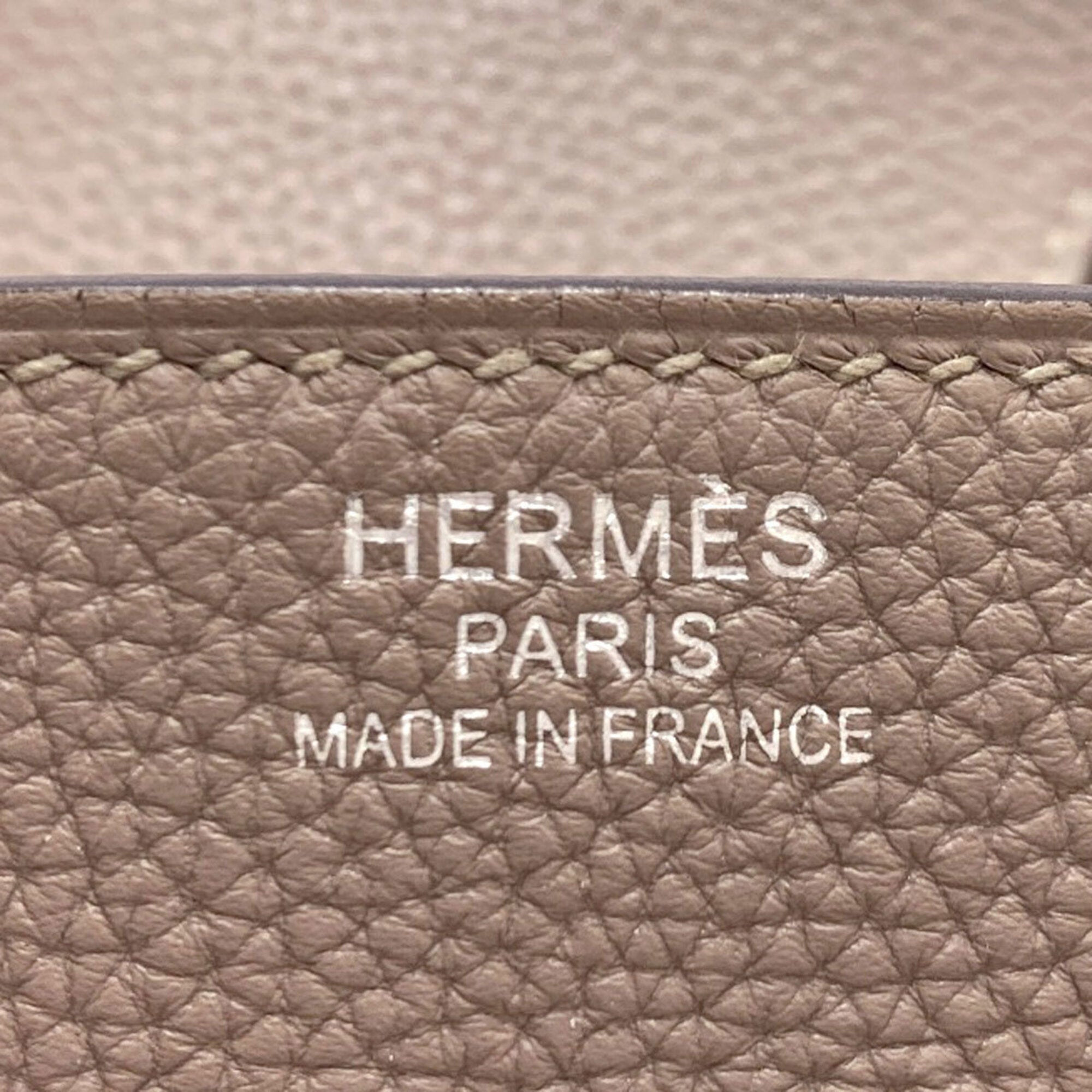 Hermes Birkin Grayish Togo Leather Handbag (Pre-Owned)