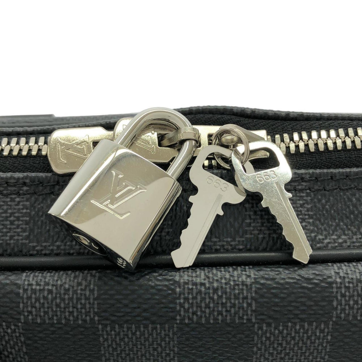 Louis Vuitton Dark Gray Graphite Coated Canvas Handbag (Pre-Owned)