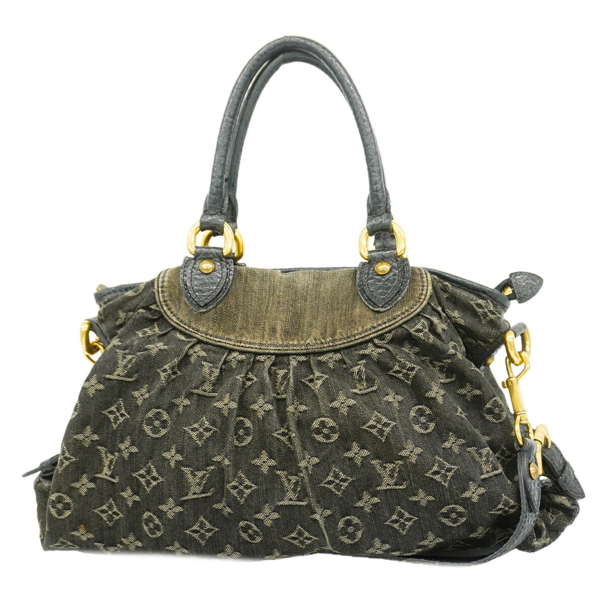 Louis Vuitton Noir Handbag (Pre-Owned)