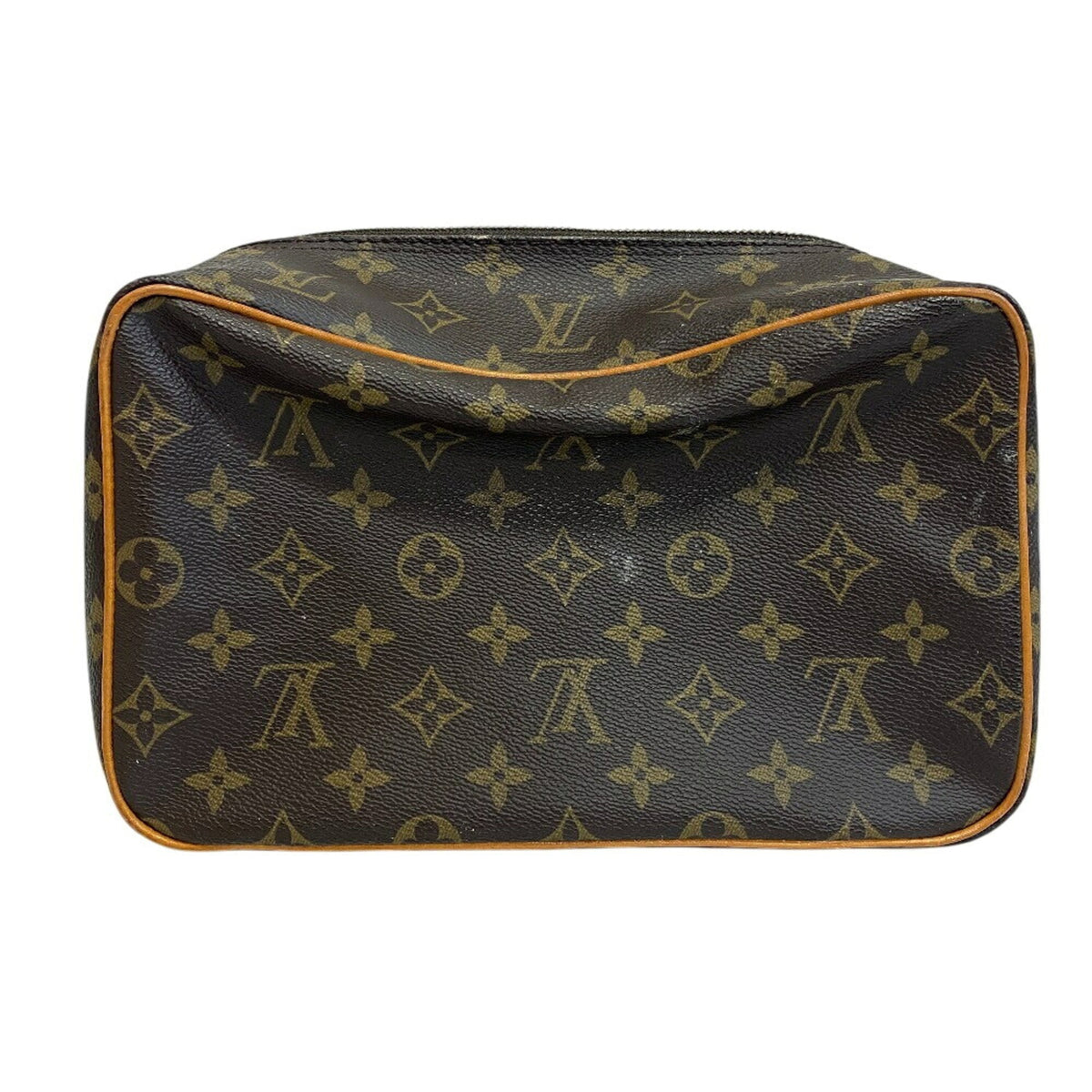 Louis Vuitton Brown Monogram Monogram Leather Pouch Wash Bag (Pre-Owned)