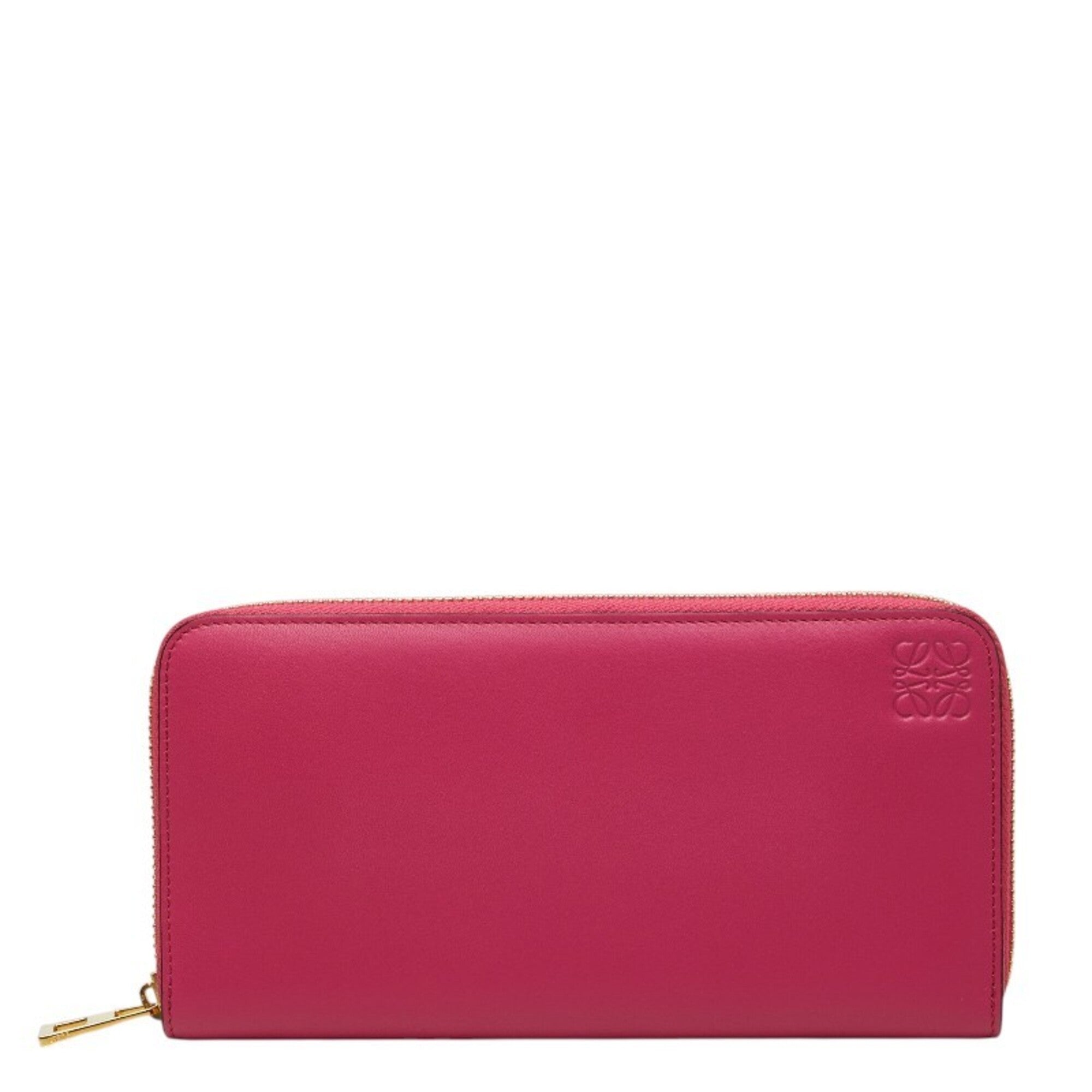 Loewe Pink Leather Long Wallet (Bi-Fold) (Pre-Owned)