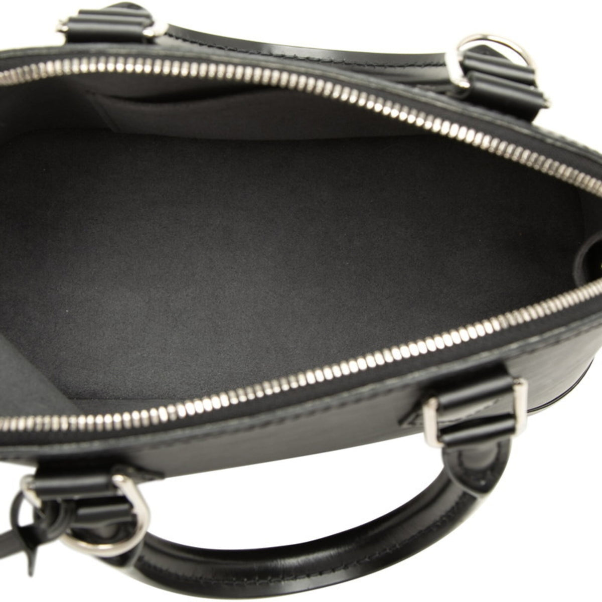 Louis Vuitton Black Noir Leather Handbag Shoulder Bag (Pre-Owned)