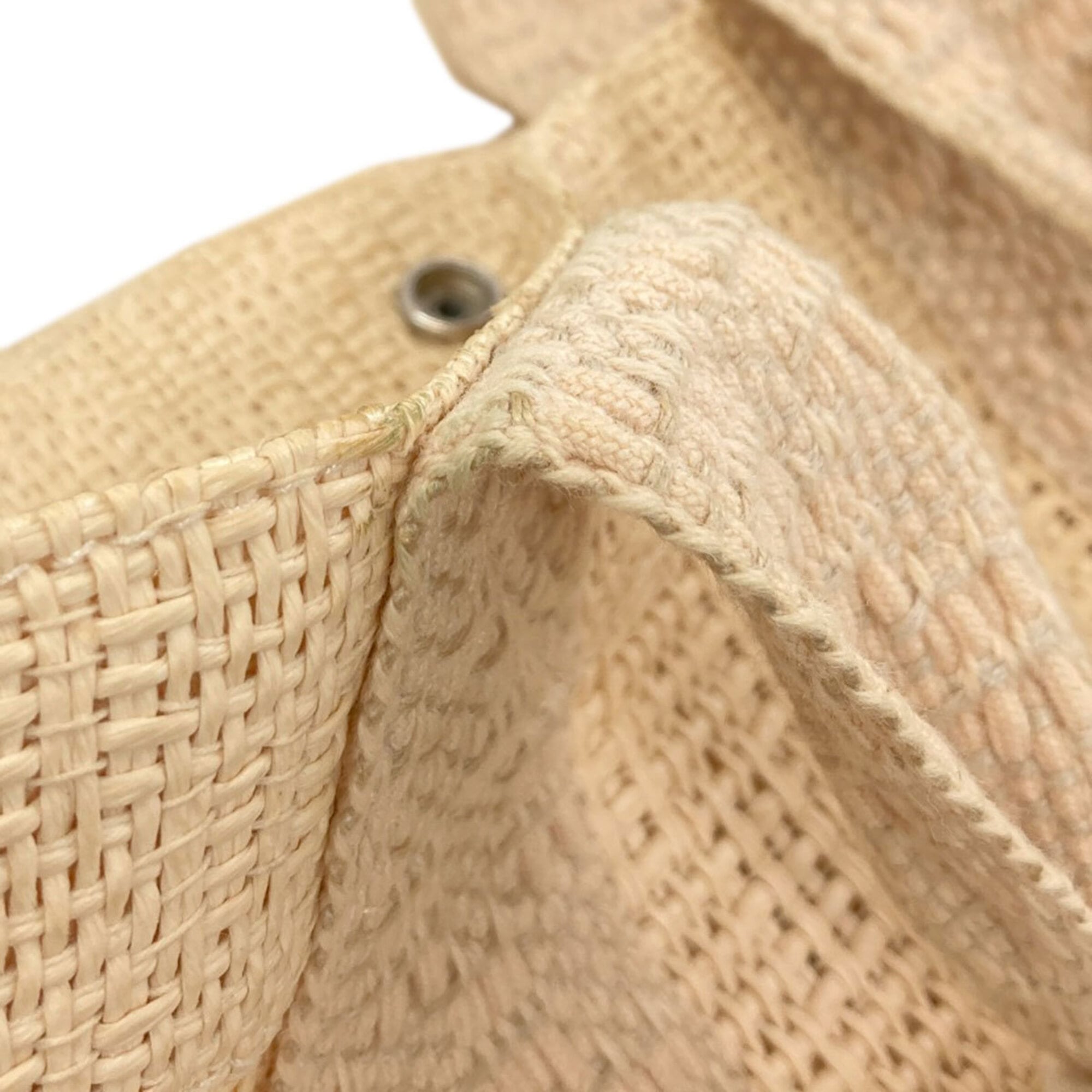 Hermes Beige Straw Tote Bag (Pre-Owned)