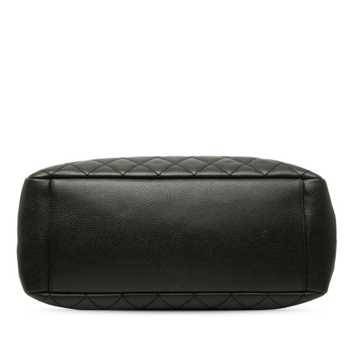 Chanel Black Grained Calfskin Shoulder Bag Tote Bag (Pre-Owned)