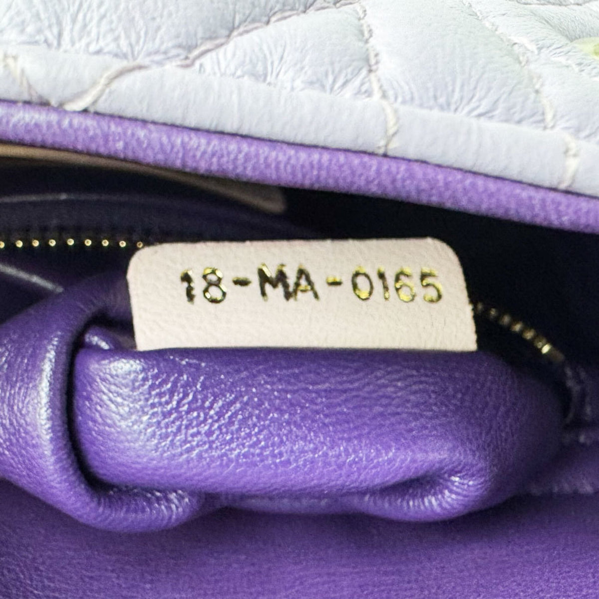 Christian Dior Pink Purple Leather Handbag Shoulder Bag (Pre-Owned)