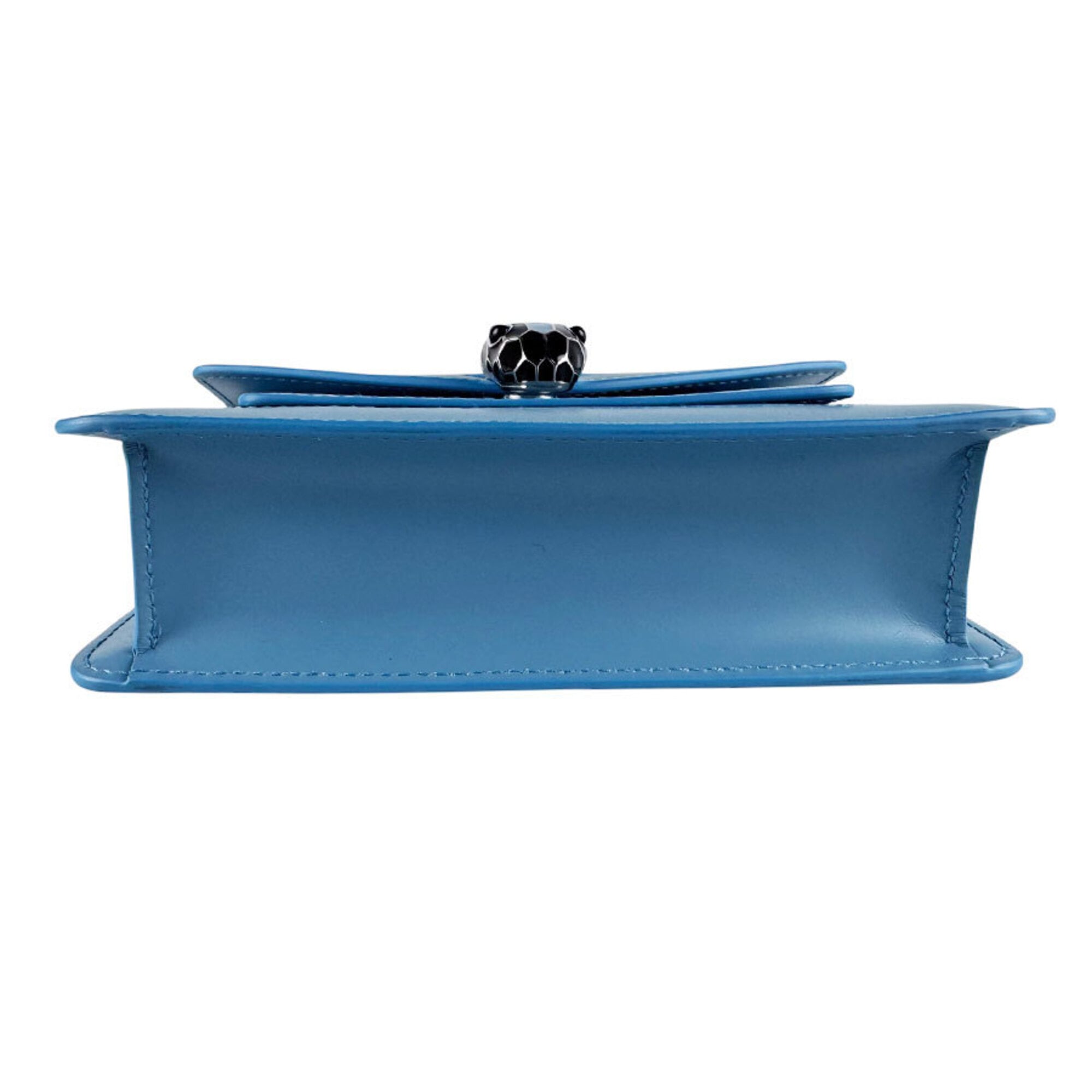 Bvlgari Blue Leather Shoulder Bag (Pre-Owned)