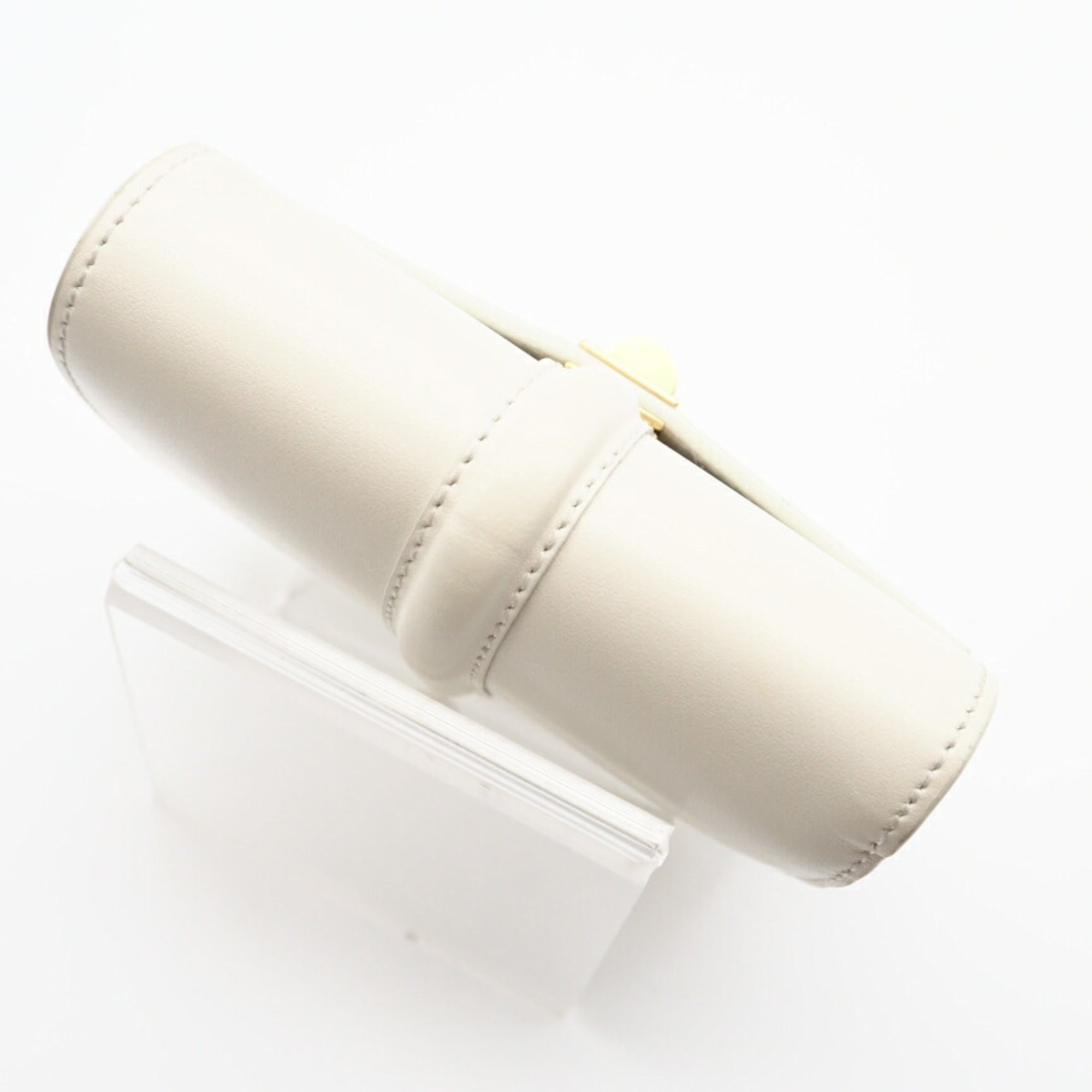 Celine White Satin Wallet (Tri-Fold) (Pre-Owned)