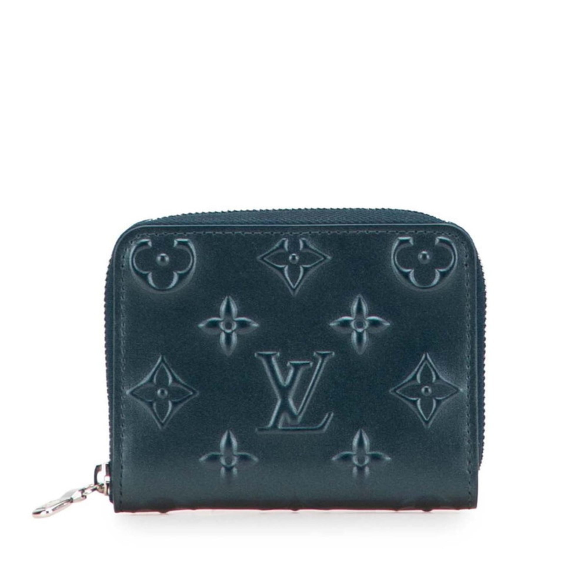 Louis Vuitton Blue Leather Coin Purse/Coin Case (Pre-Owned)