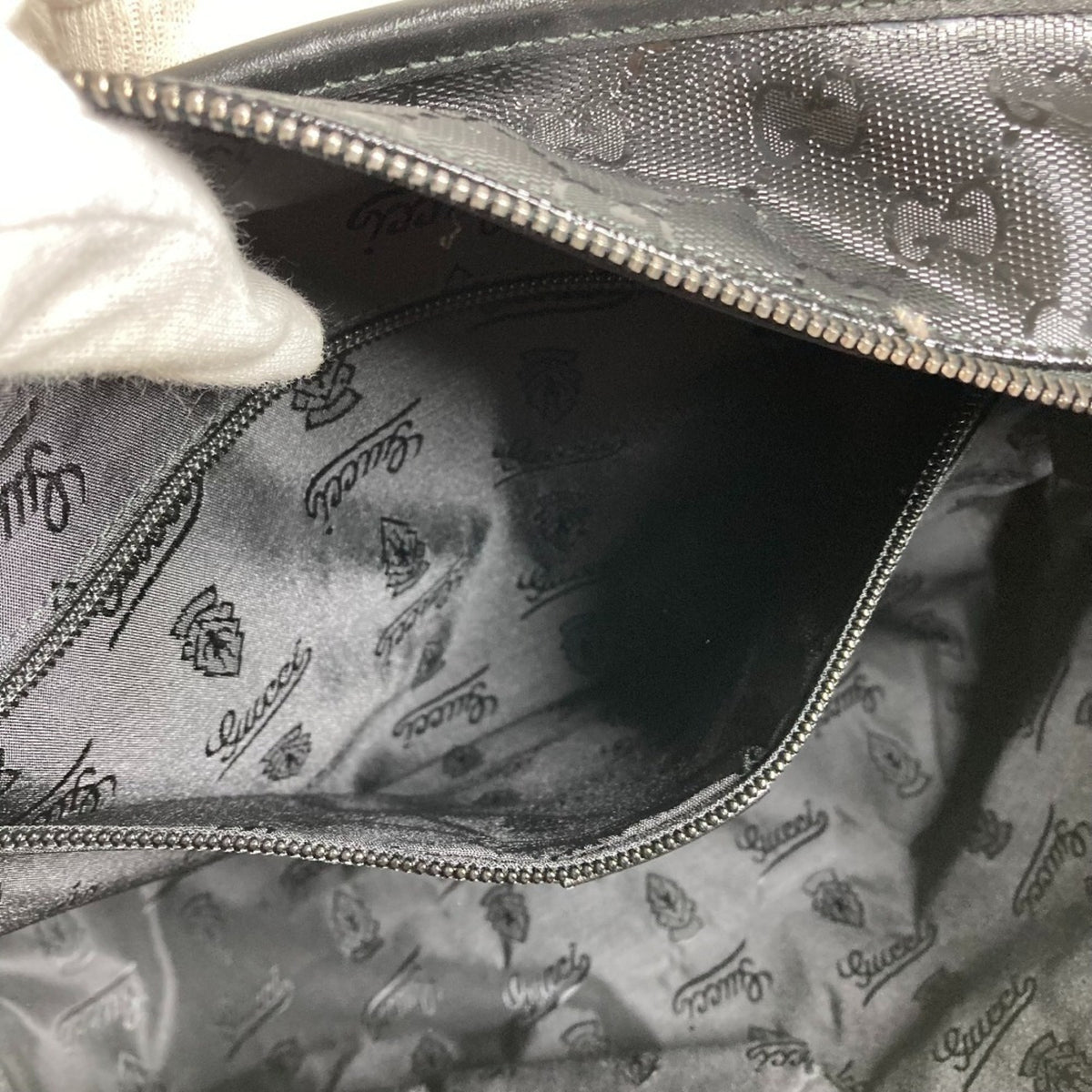 Gucci Black Gg Imprimé Shoulder Bag Tote Bag (Pre-Owned)