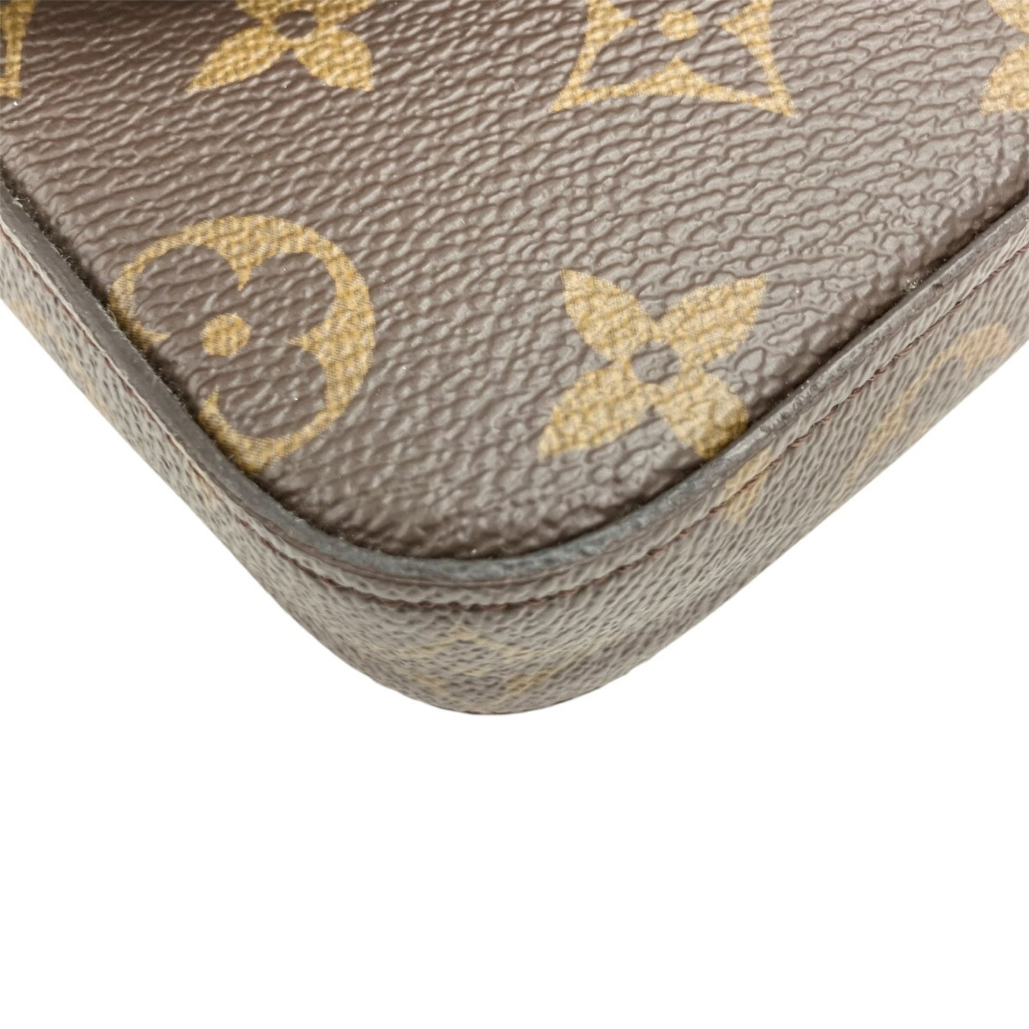 Louis Vuitton Brown Monogram Pochette Shoulder Bag (Pre-Owned)