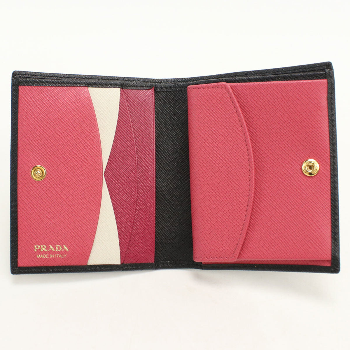 Prada Black Leather Wallet (Bi-Fold) (Pre-Owned)