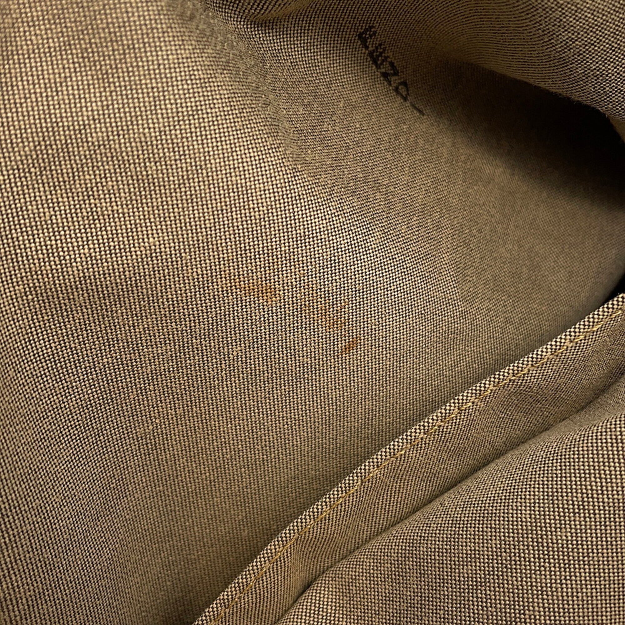 Fendi Khaki Brown Zucchino Handbag Tote Bag (Pre-Owned)