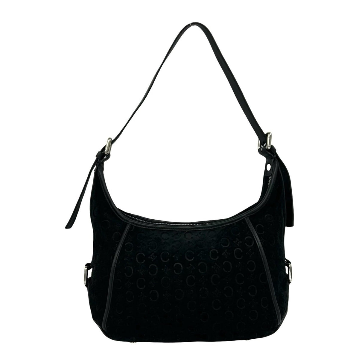 Celine Black Cord Leather Shoulder Bag (Pre-Owned)