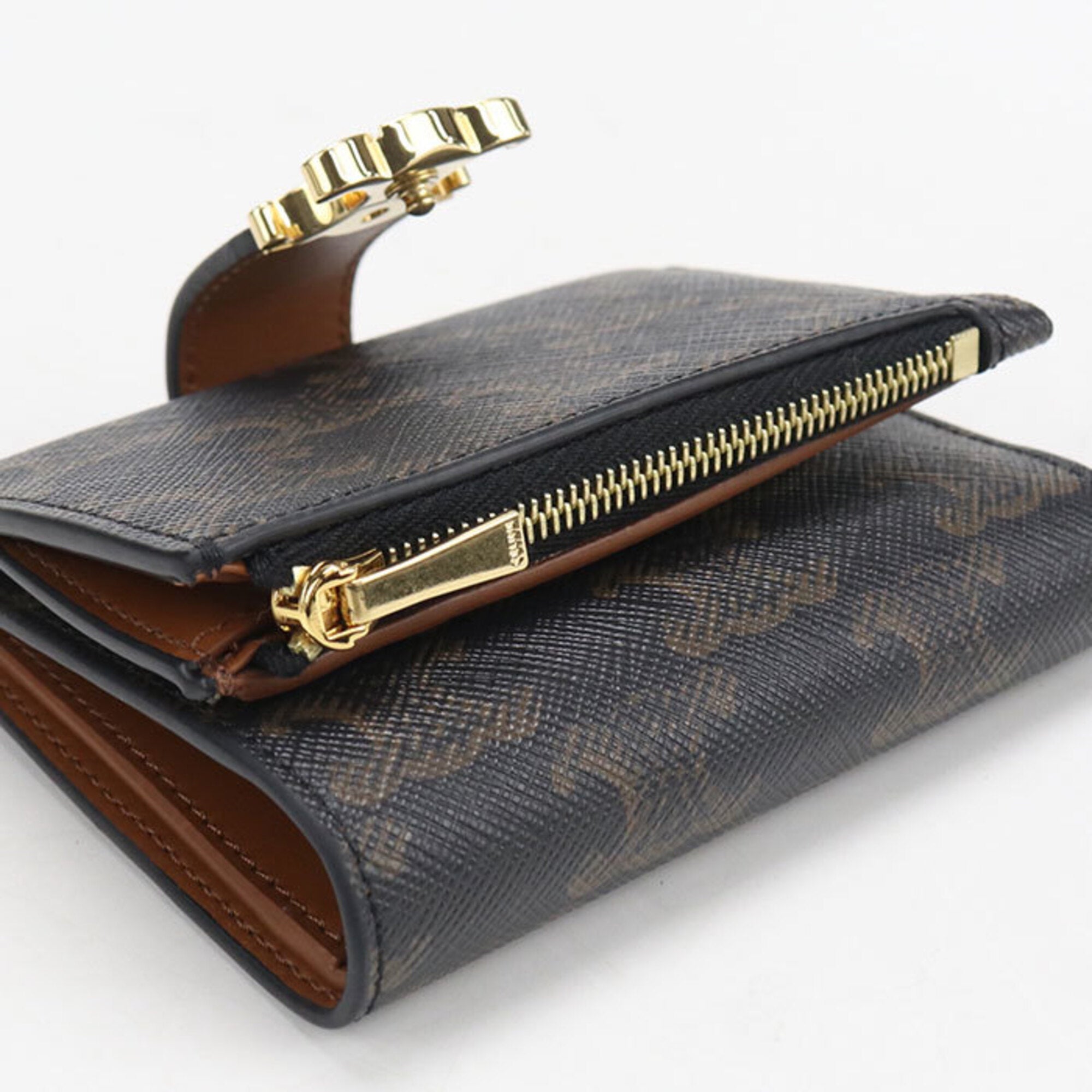 Celine Brown Pvc Wallet (Tri-Fold) (Pre-Owned)