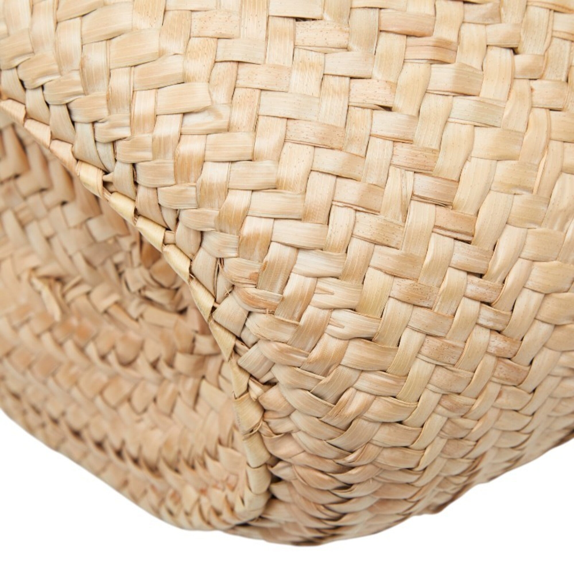 Loewe Beige Brown Raffia Leather Basket Shoulder Bag Tote Bag (Pre-Owned)