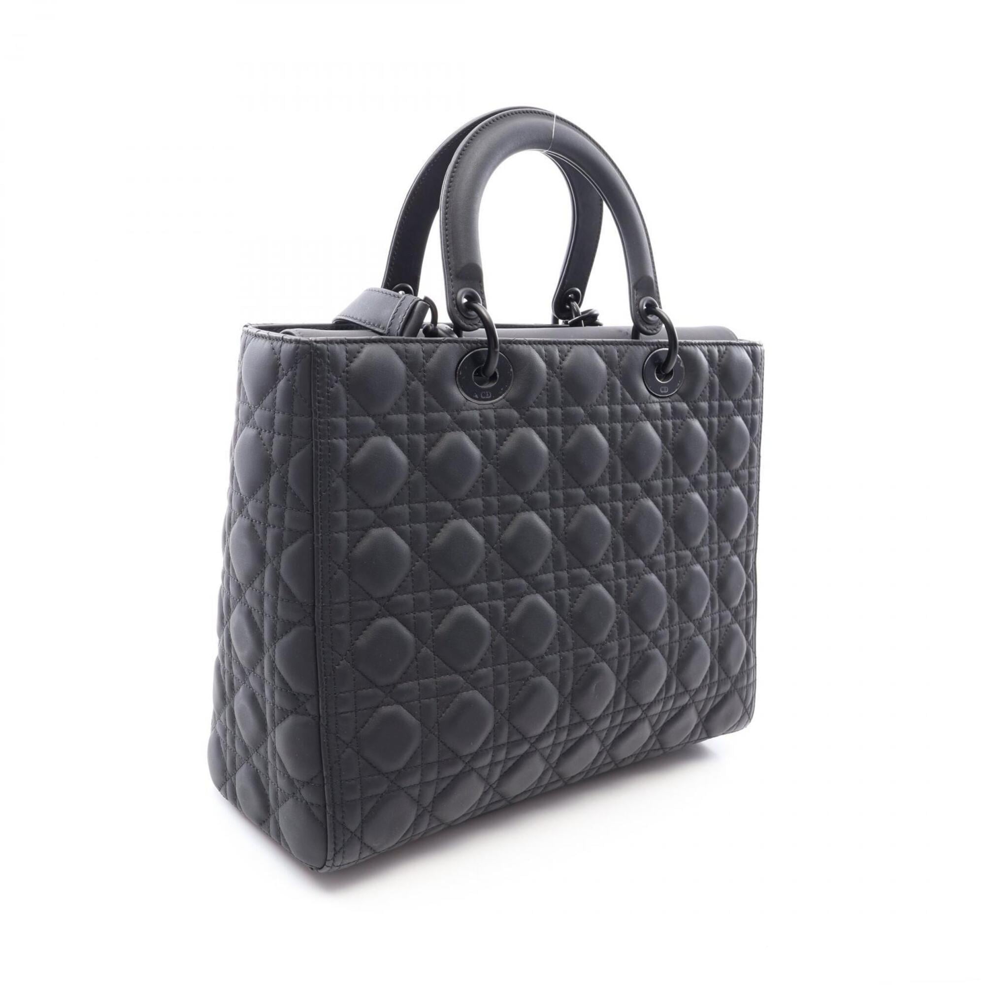 Christian Dior Black Leather Handbag (Pre-Owned)