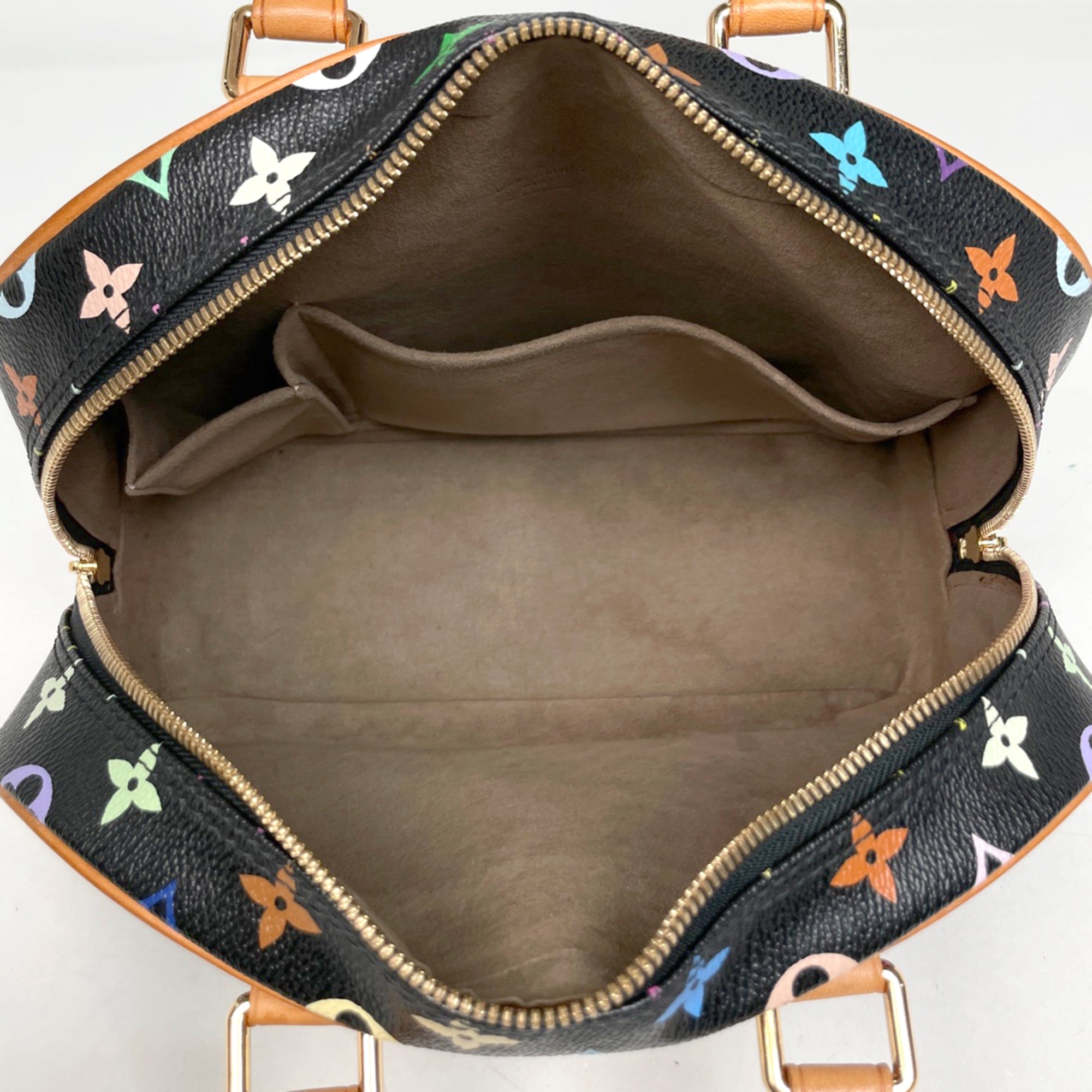 Louis Vuitton Black Noir Monogram Multicolore Handbag (Pre-Owned)