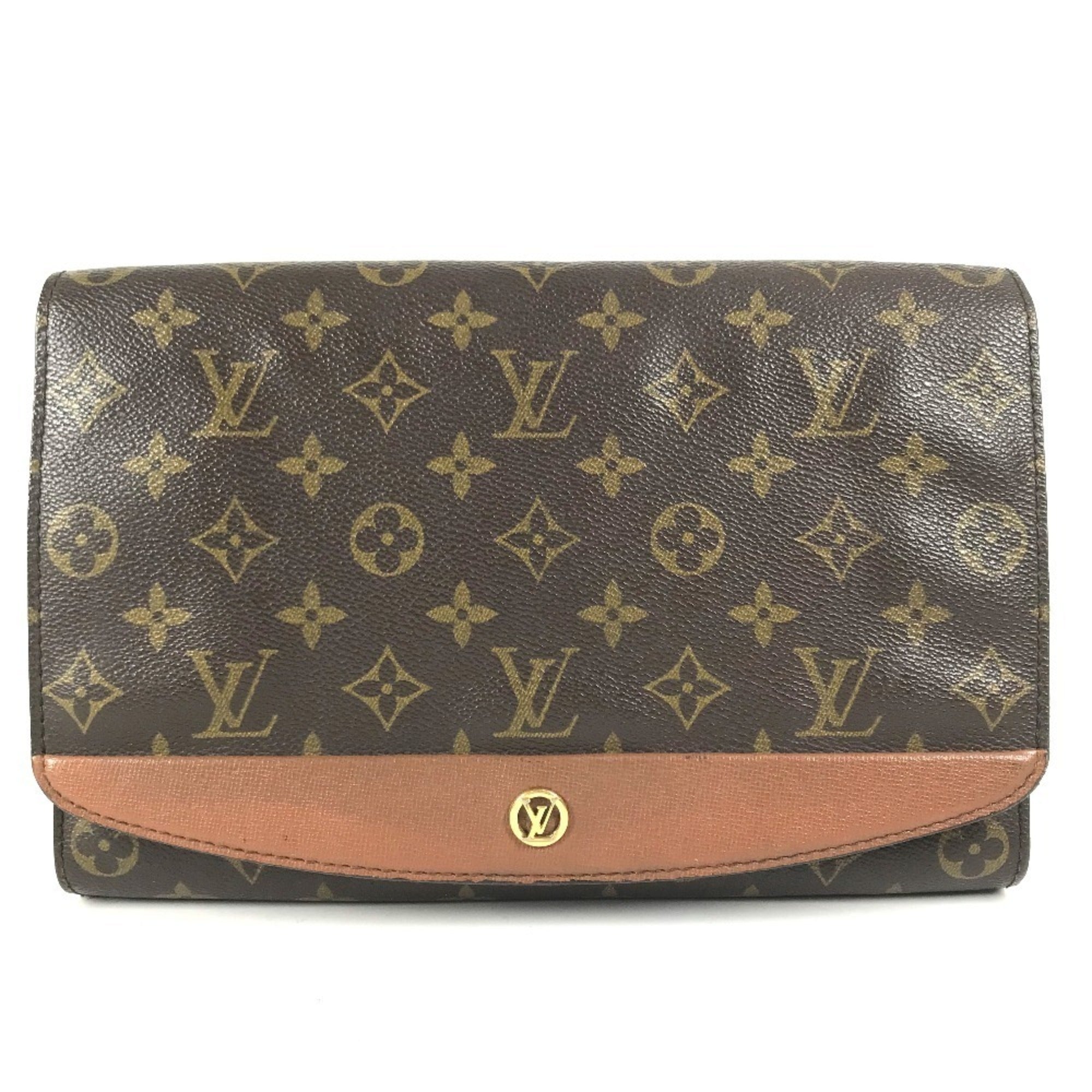 Louis Vuitton Monogram Brown Monogram Clutch Bag (Pre-Owned)