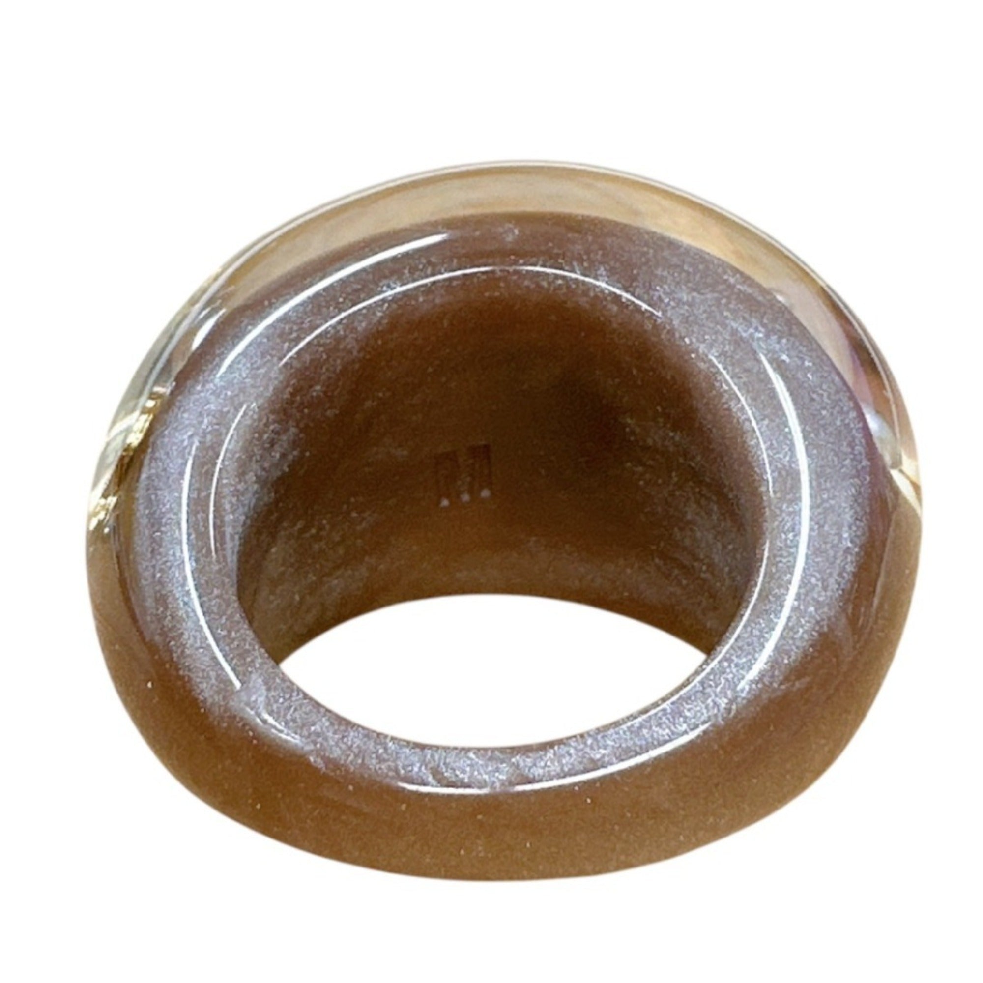 Louis Vuitton Gold Brown Band Ring (Pre-Owned)