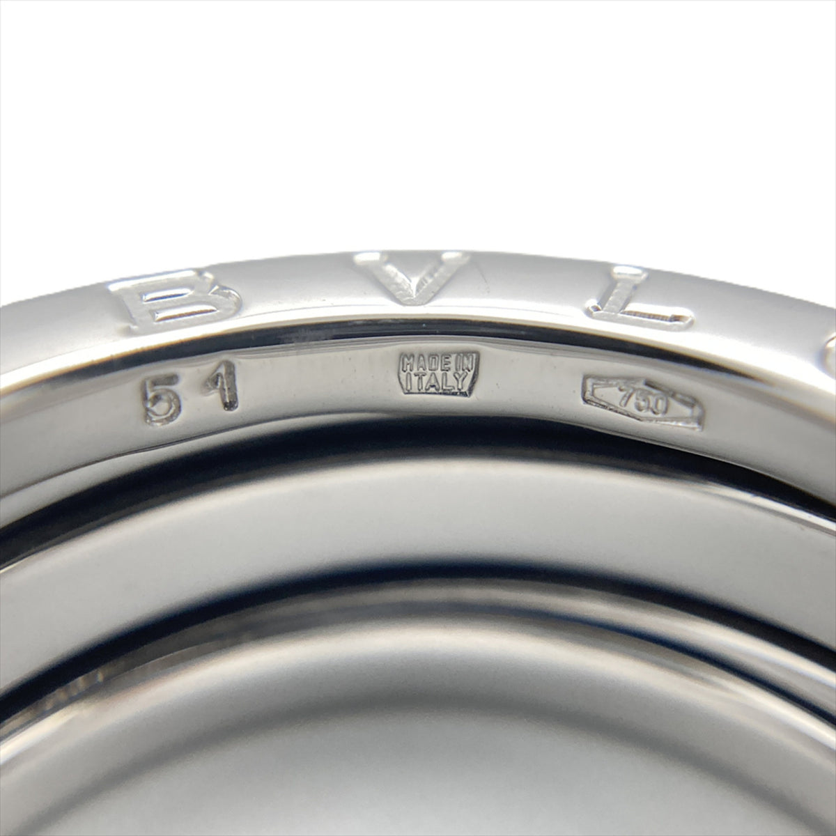 Bvlgari White Gold White Gold (18K) Band Ring (Pre-Owned)