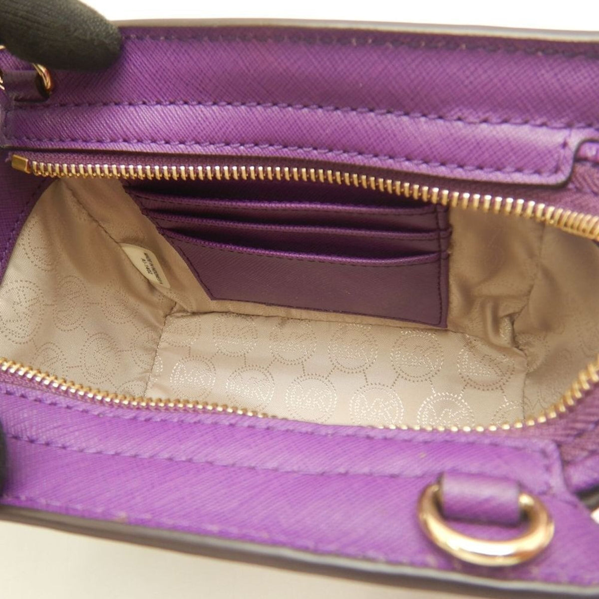 Michael Kors Purple Leather Shoulder Bag (Pre-Owned)