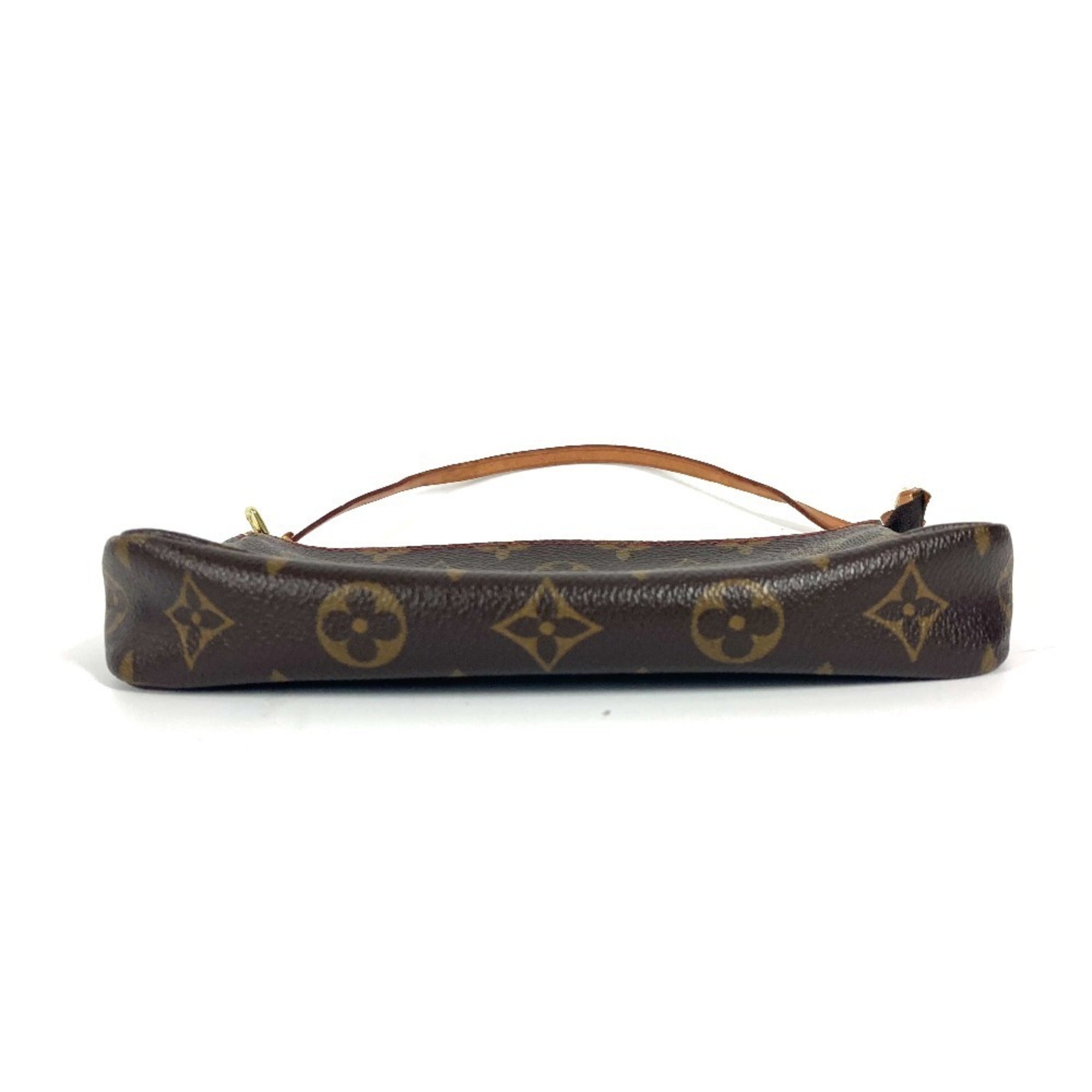 Louis Vuitton Monogram Brown Monogram Cherry Red Color Pochette Pouch (Pre-Owned)