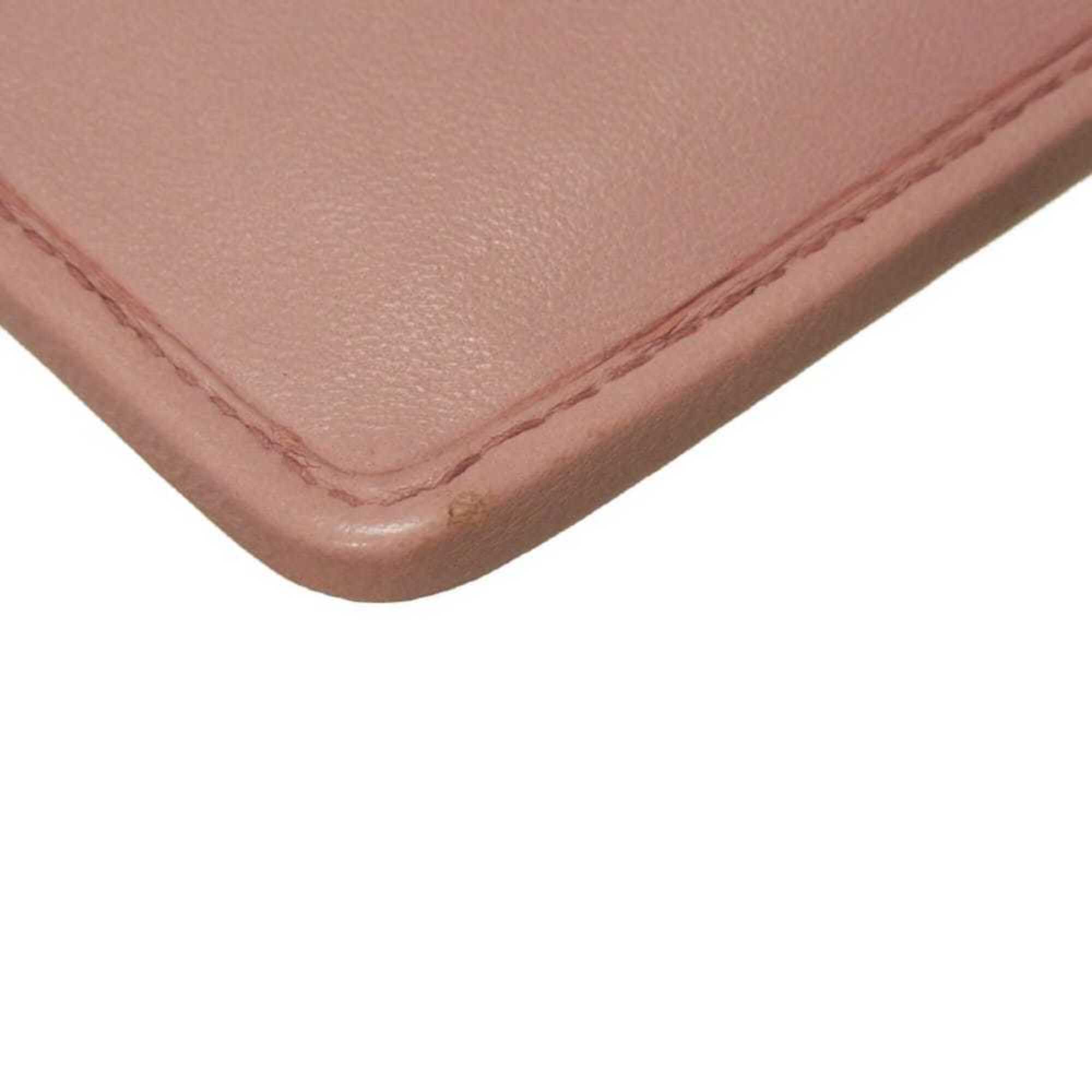 Miu Miu Pink Leather Coin Purse/Coin Case (Pre-Owned)