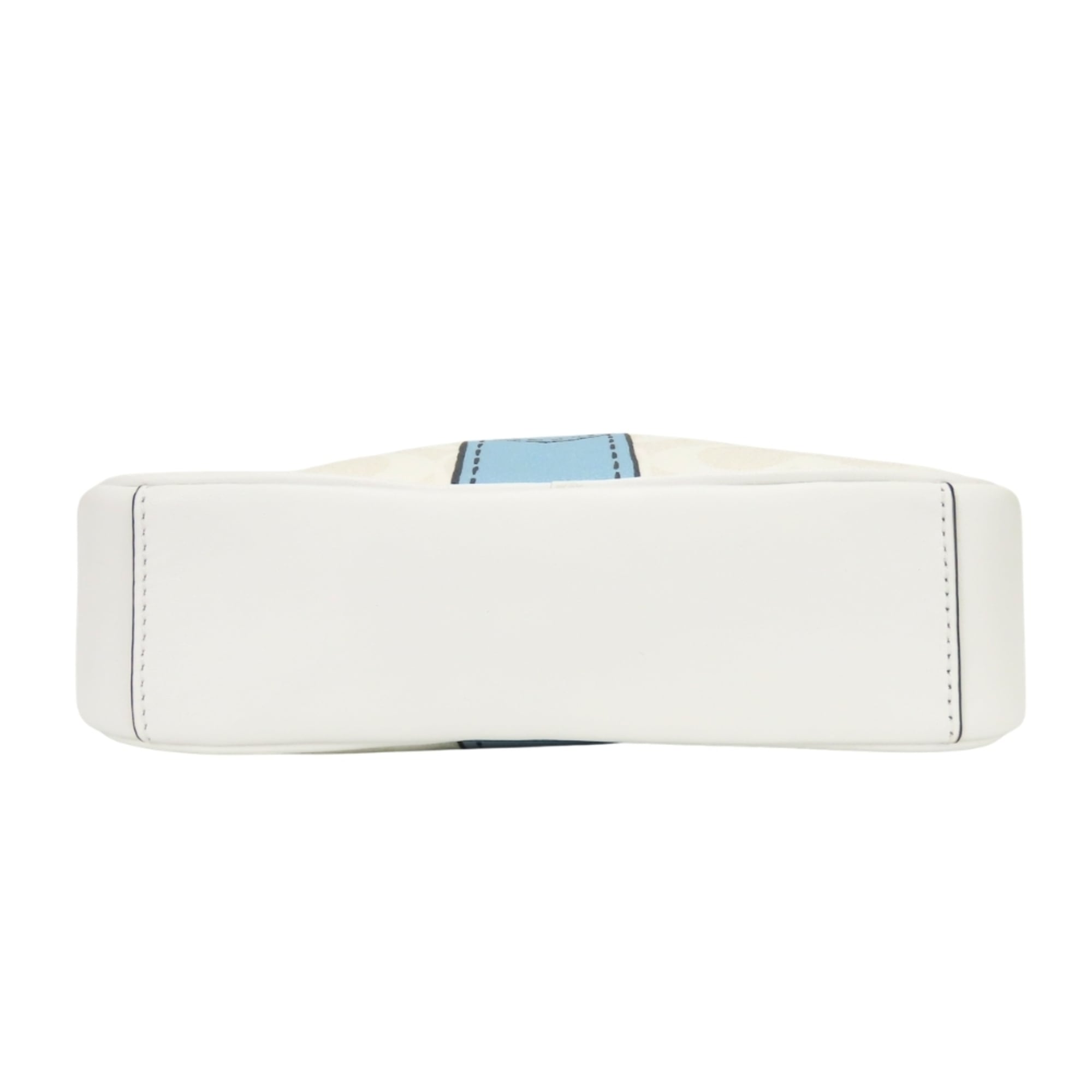 Coach Signature White Leather Shoulder Bag (Pre-Owned)