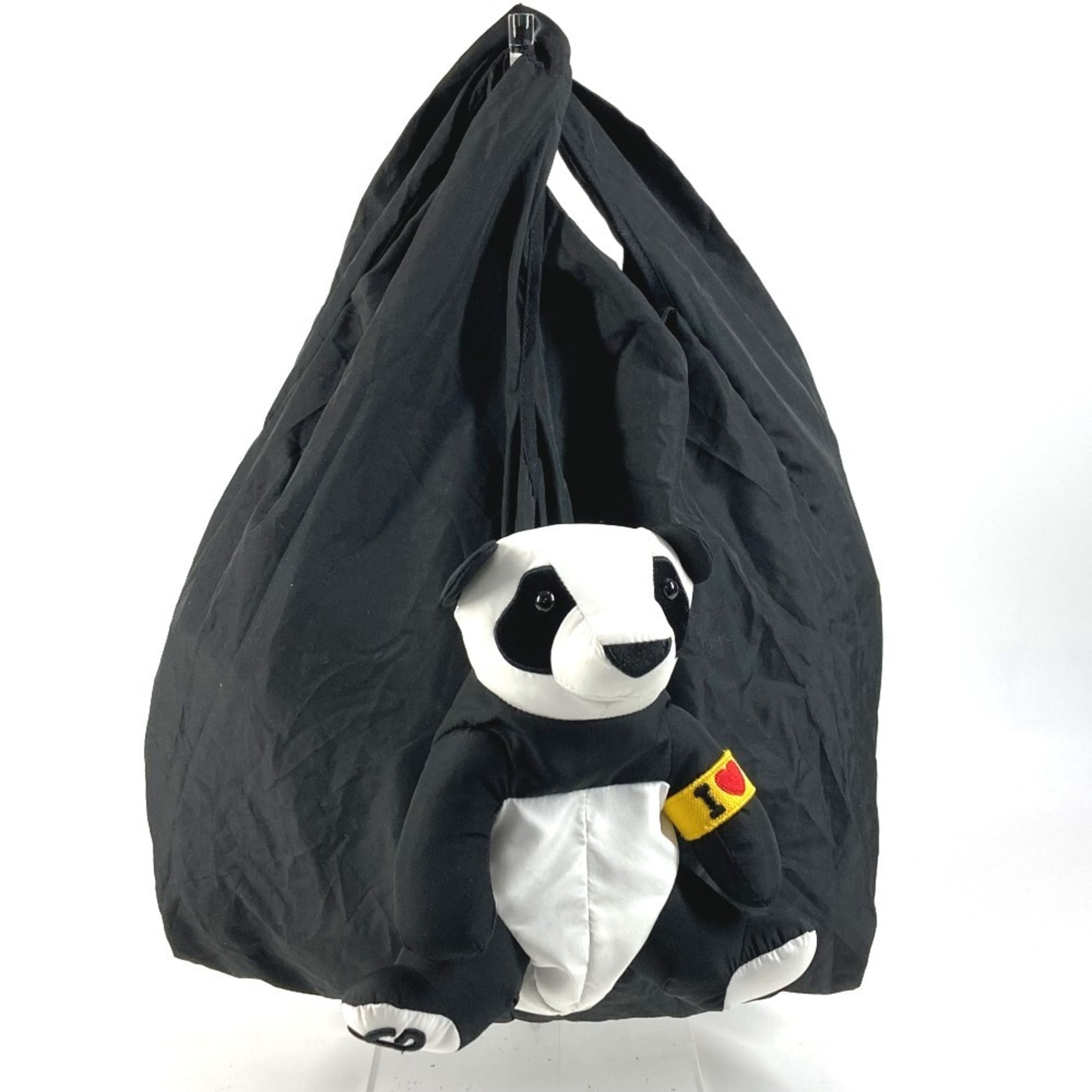 Dolce & Gabbana Black White Nylon Eco-Bag Handbag Tote Bag (Pre-Owned)