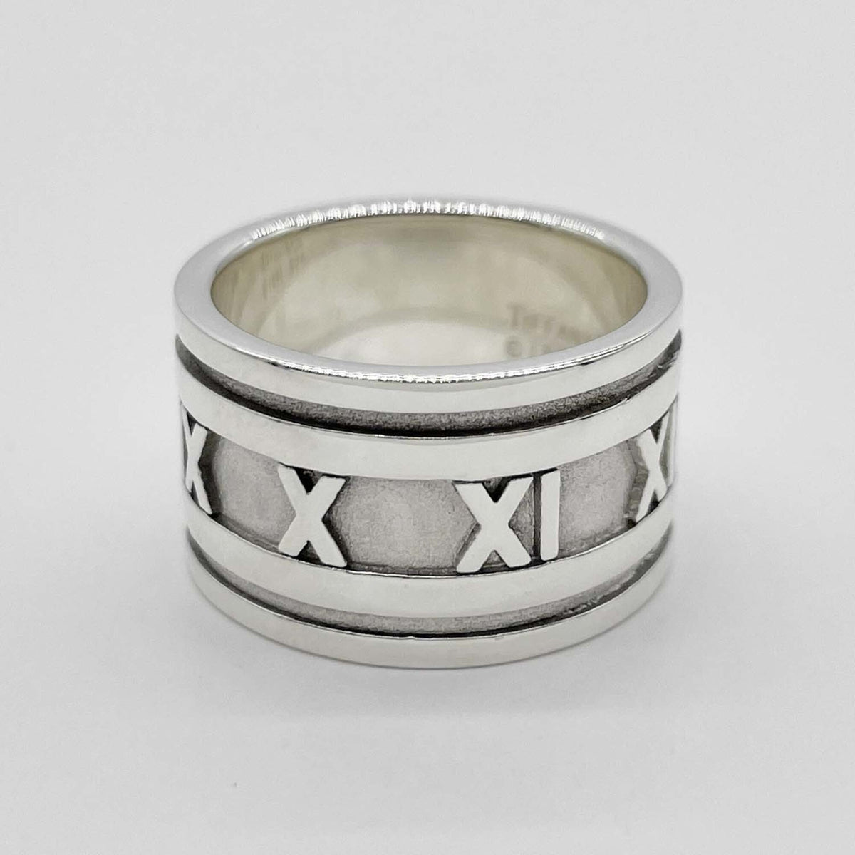 Tiffany Silver Silver 925 Band Ring (Pre-Owned)