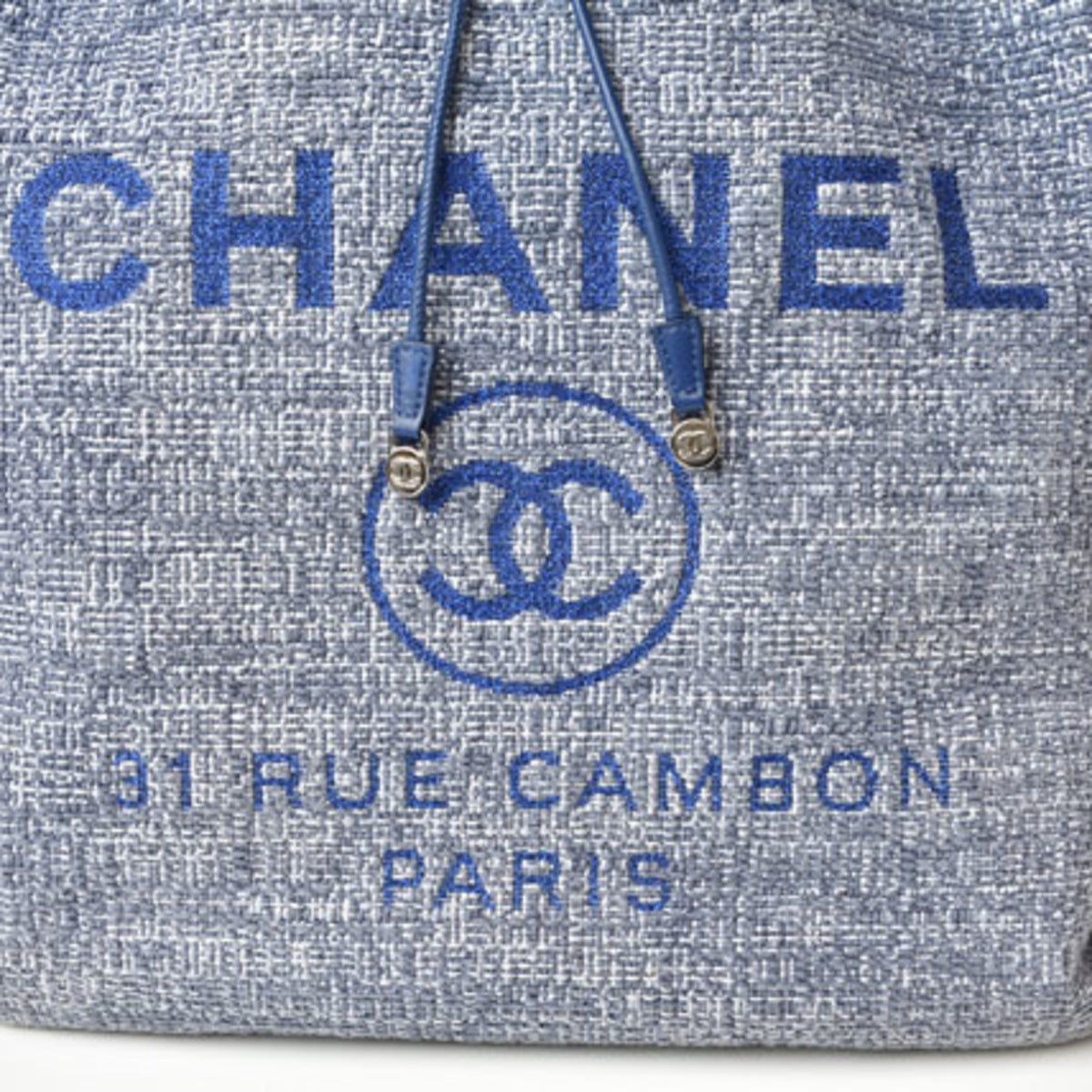 Chanel Cotton Canvas Denim Backpack (Pre-Owned)