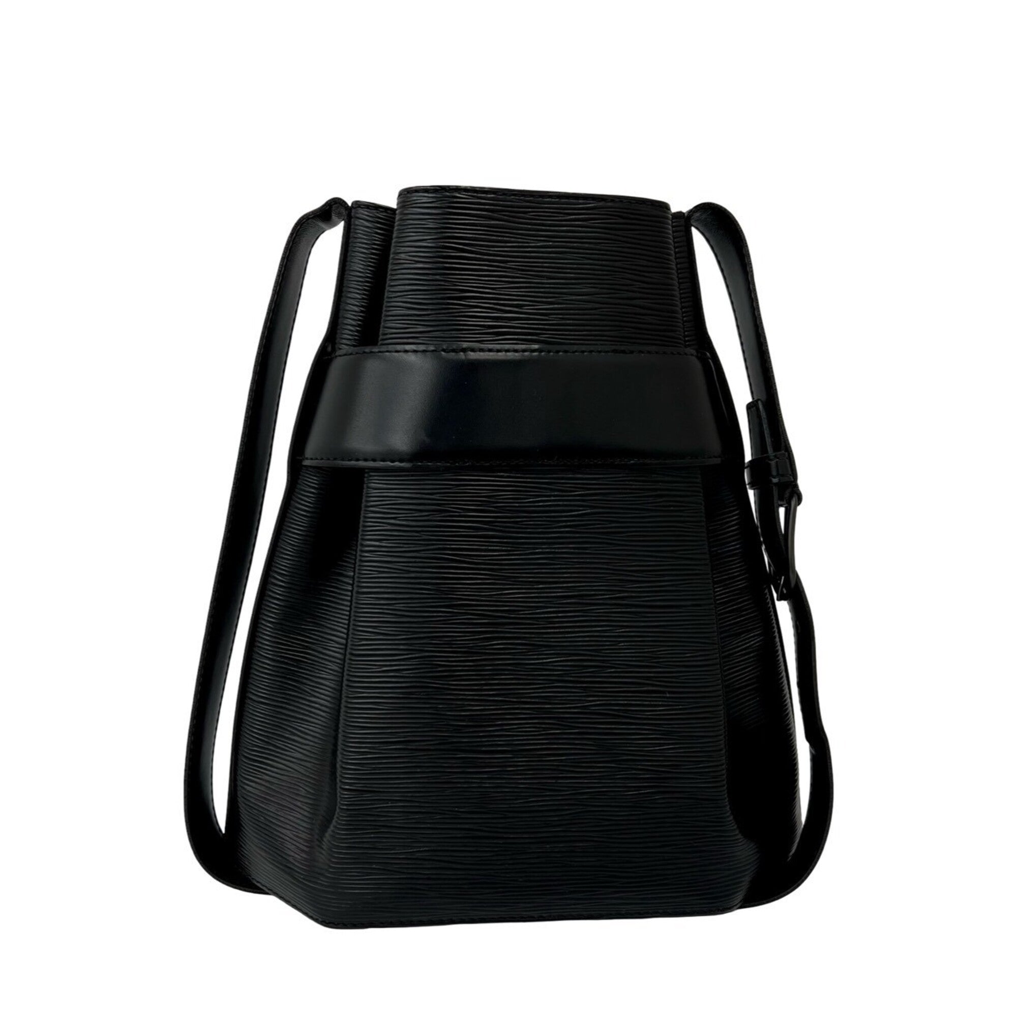 Louis Vuitton Black Leather Shoulder Bag (Pre-Owned)
