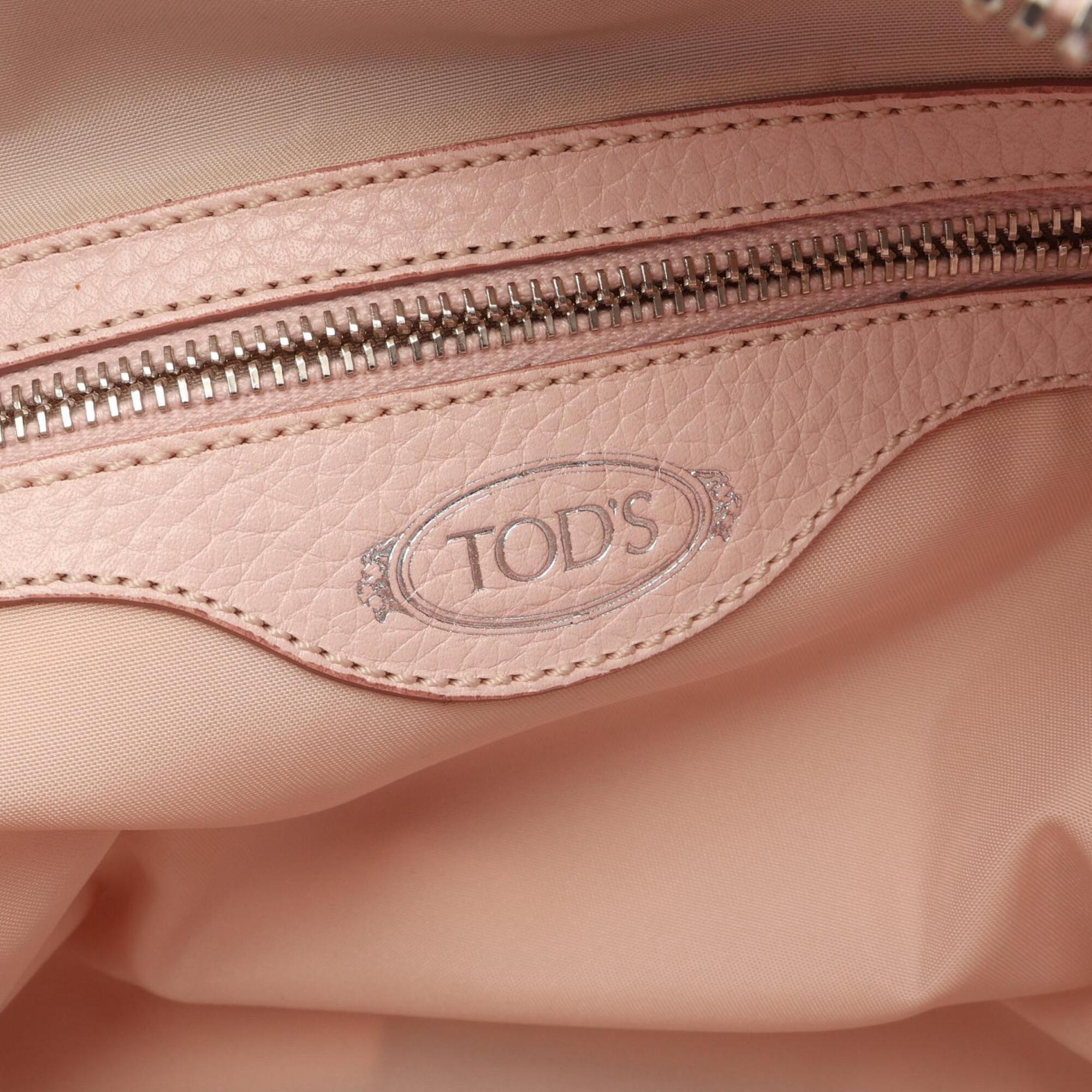 Tod's Pink Leather Handbag (Pre-Owned)