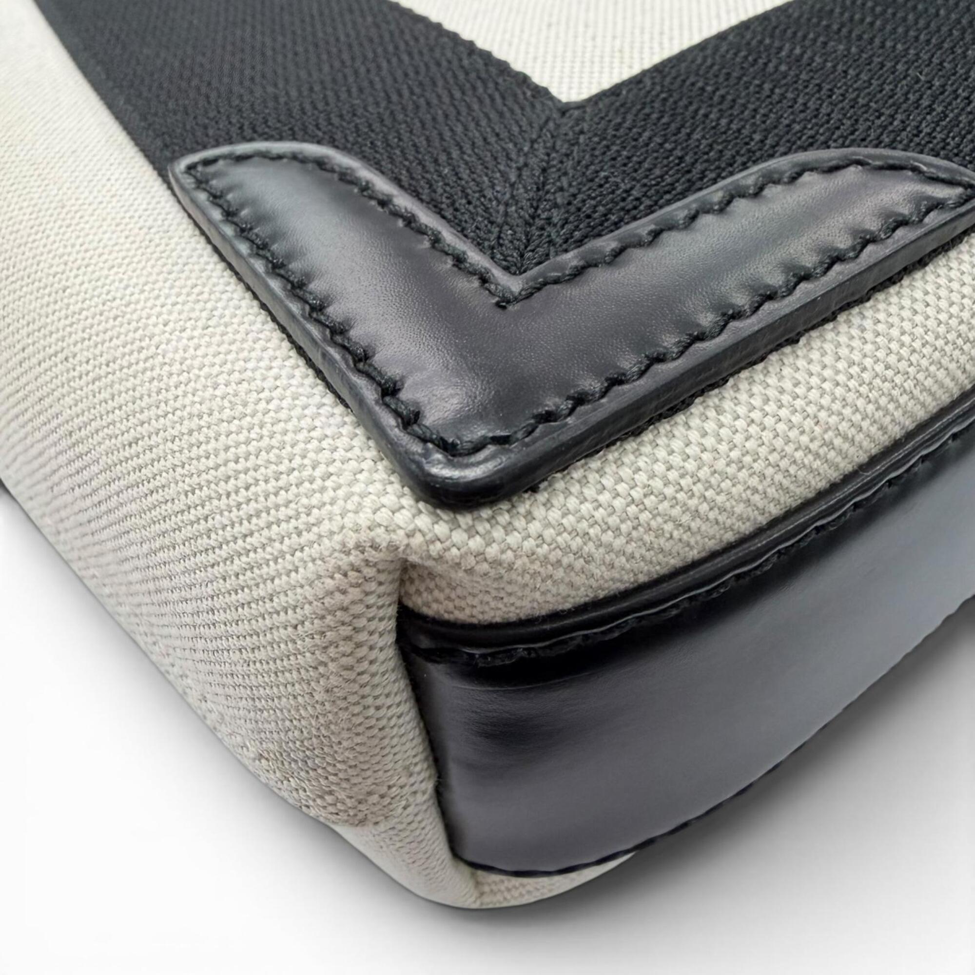 Balenciaga Black Canvas Leather Shoulder Bag (Pre-Owned)