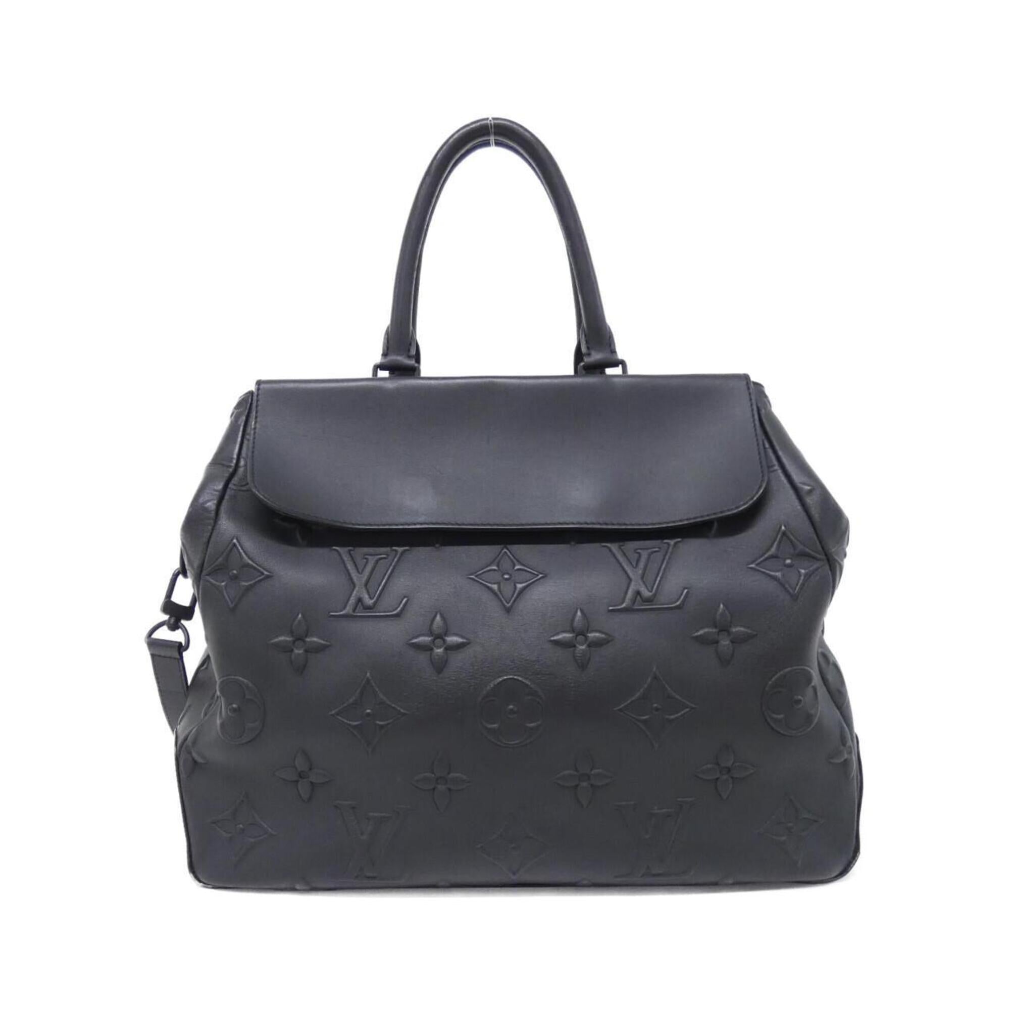 Louis Vuitton Black Leather Handbag (Pre-Owned)