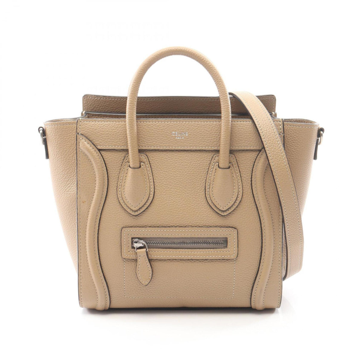 Celine Beige Leather Handbag (Pre-Owned)