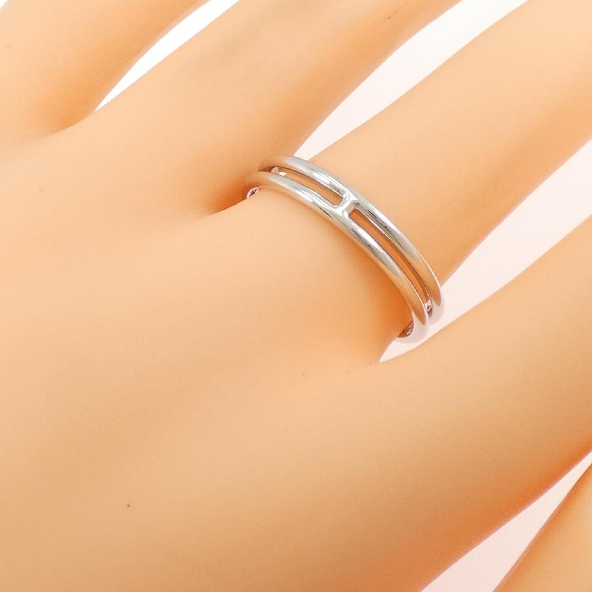 Hermes White Gold (18K) Band Ring (Pre-Owned)