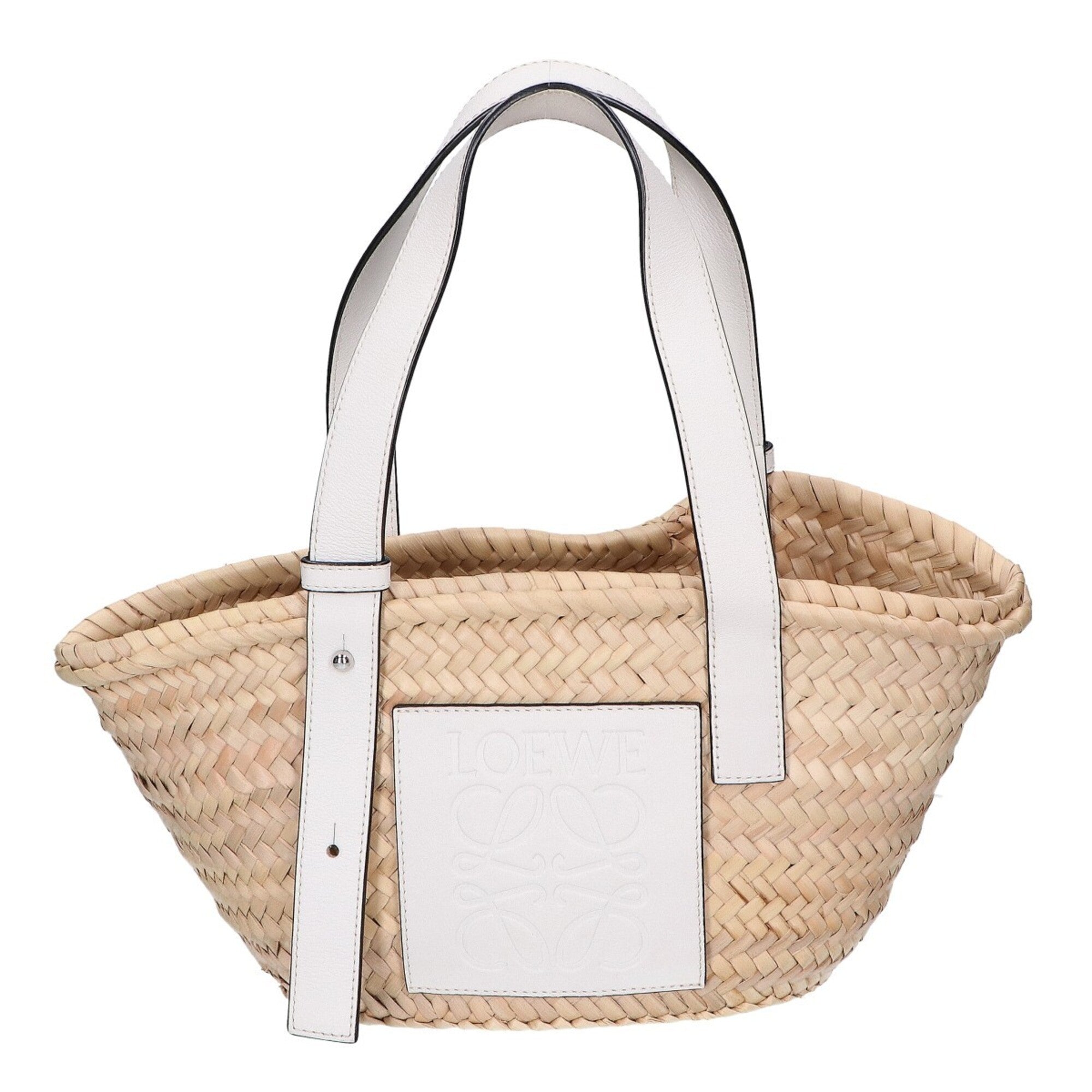 Loewe White Basket Handbag (Pre-Owned)